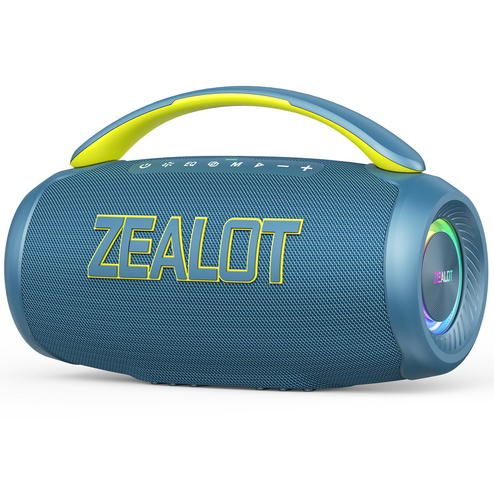 ZEALOT Portable Bluetooth Speaker, 80W Peak Waterproof Loud Booming Sound Speakers, Dual Pairing, XBass, 25H Playtime, Outdoor S