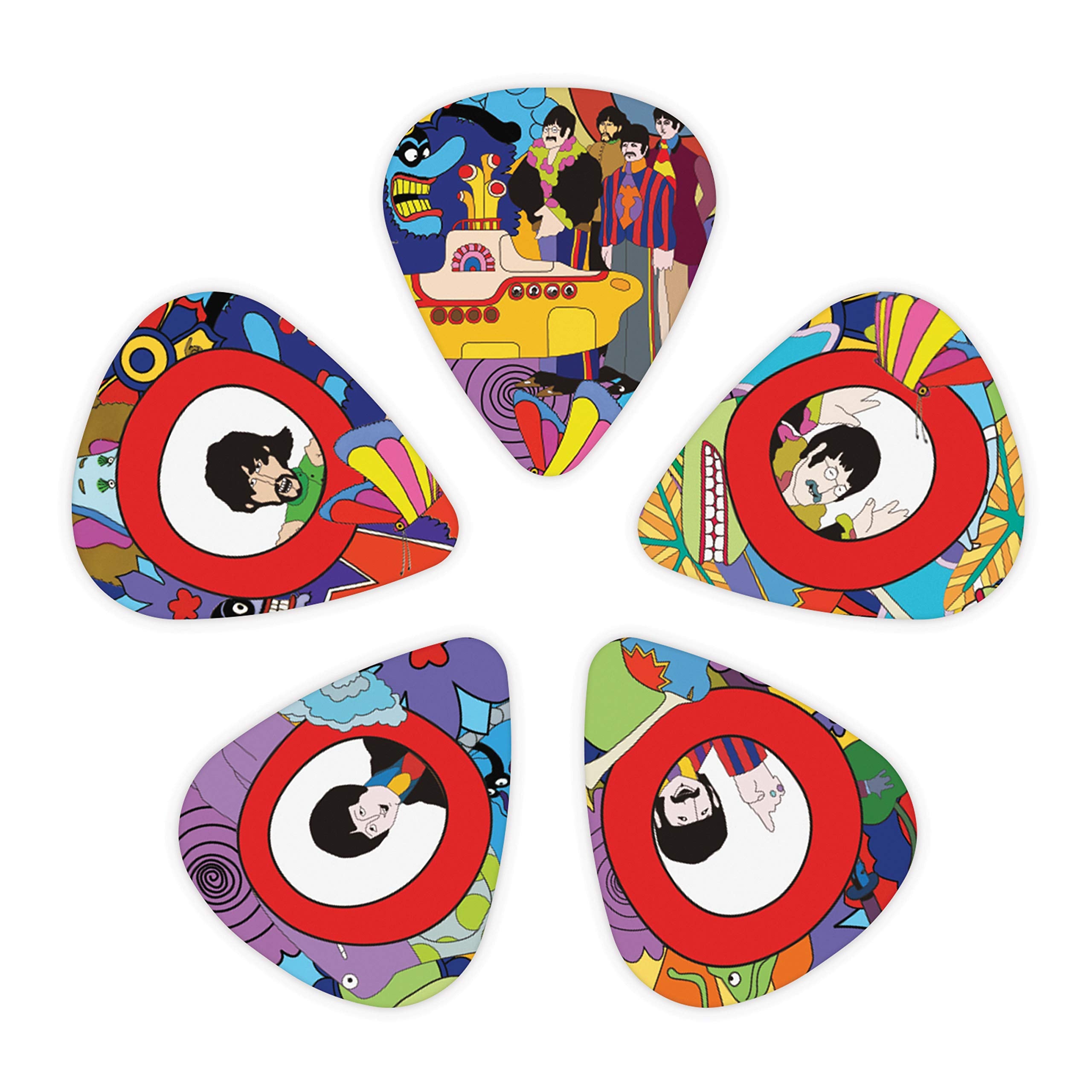 Daddario Beatles Guitar Picks - The Beatles Collectable Guitar Picks - Yellow Submarine - Heavy