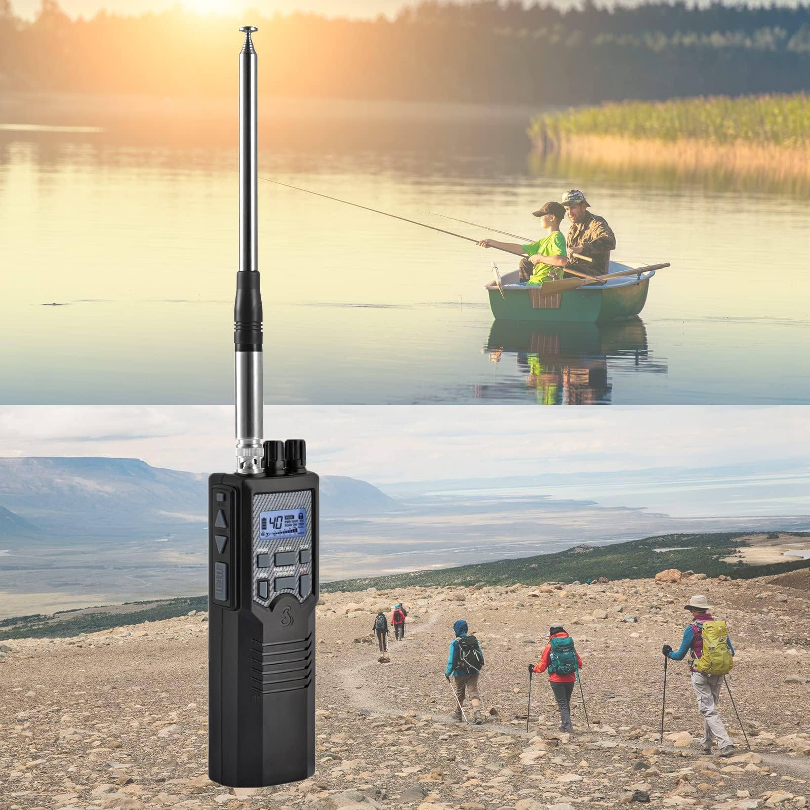 Long Range 27Mhz Telescopic Cb Antenna Bnc Connector For Cobra Hh50Wxst Mrhh350Flt C75Wxst Hh38Wxst Midland 75 822 75 785 Mhs75