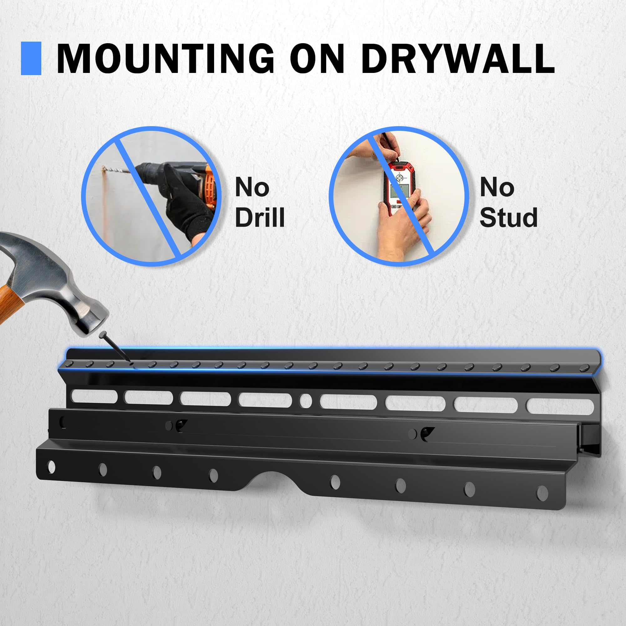 Xinlei No Stud Tv Wall Mount, Drywall Studless Tv Hanger For Most 12 55 Inch Flat Screen Tvs, Holds Up To 100Lbs, No Stud, No Dr