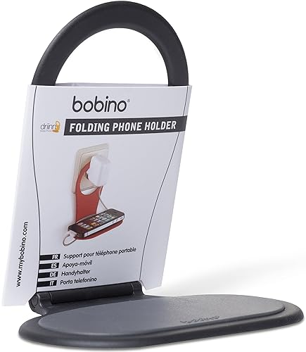 Bobino Phone Holder   Black   Stylish Minimalist Charging Shelf