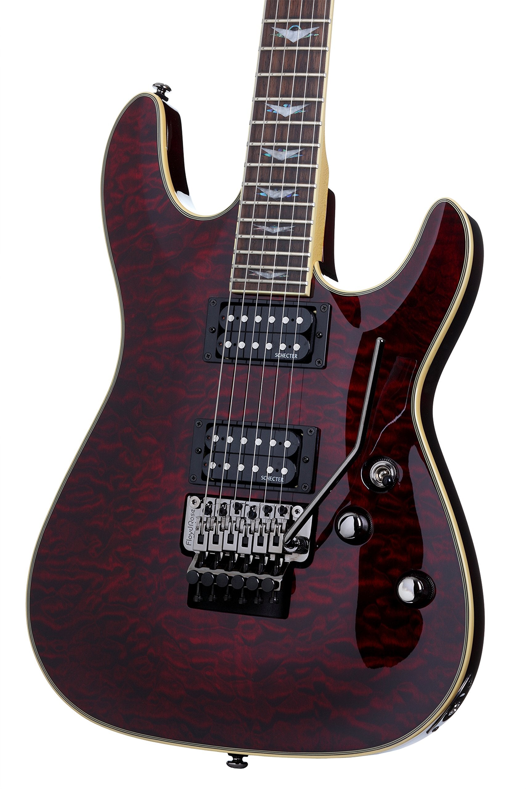 Schecter Omen Extreme 6 Fr Electric Guitar   Black Cherry