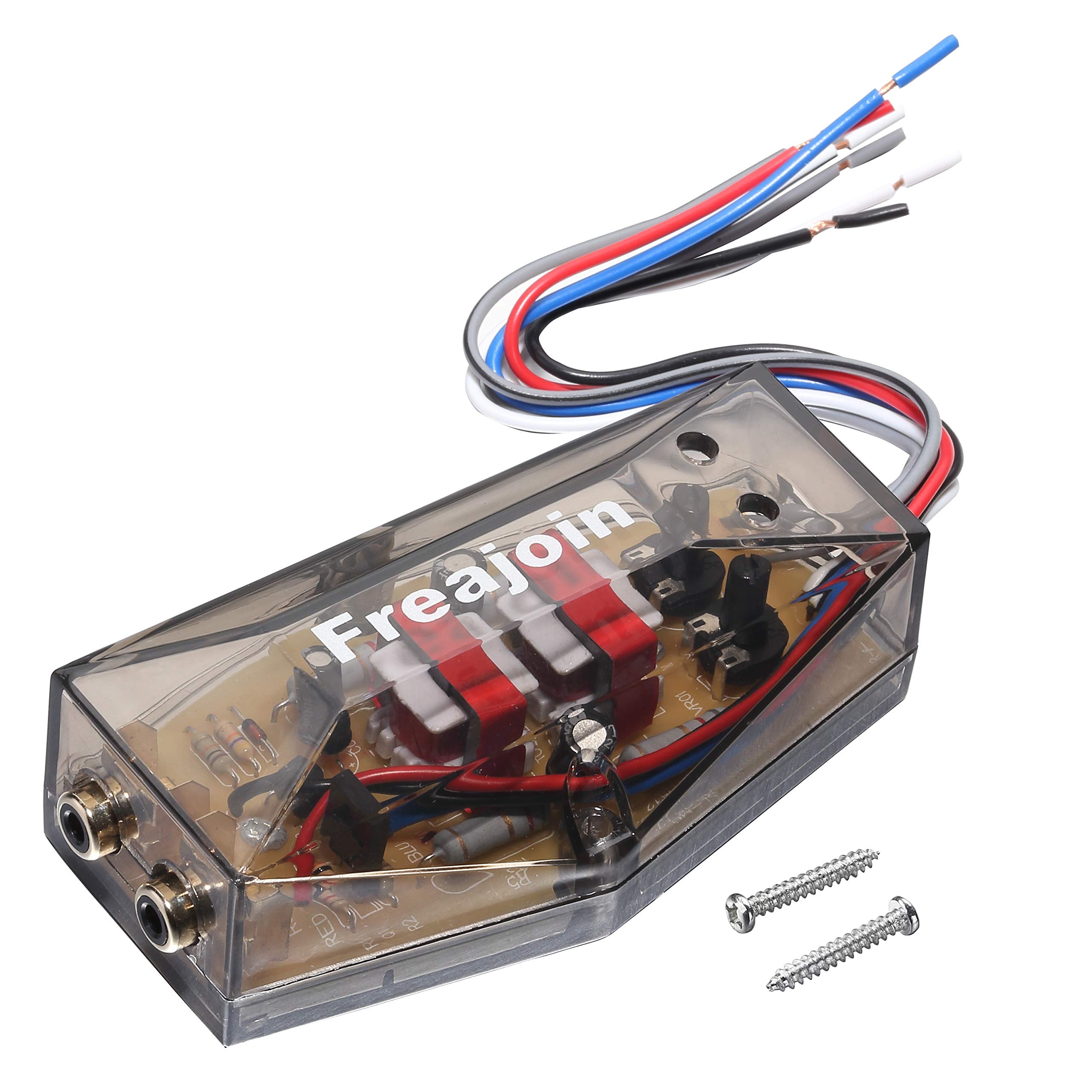 Freajoin 2 Channel High Low Level Converter Speaker Cable To Rca Adapter With Remote Output