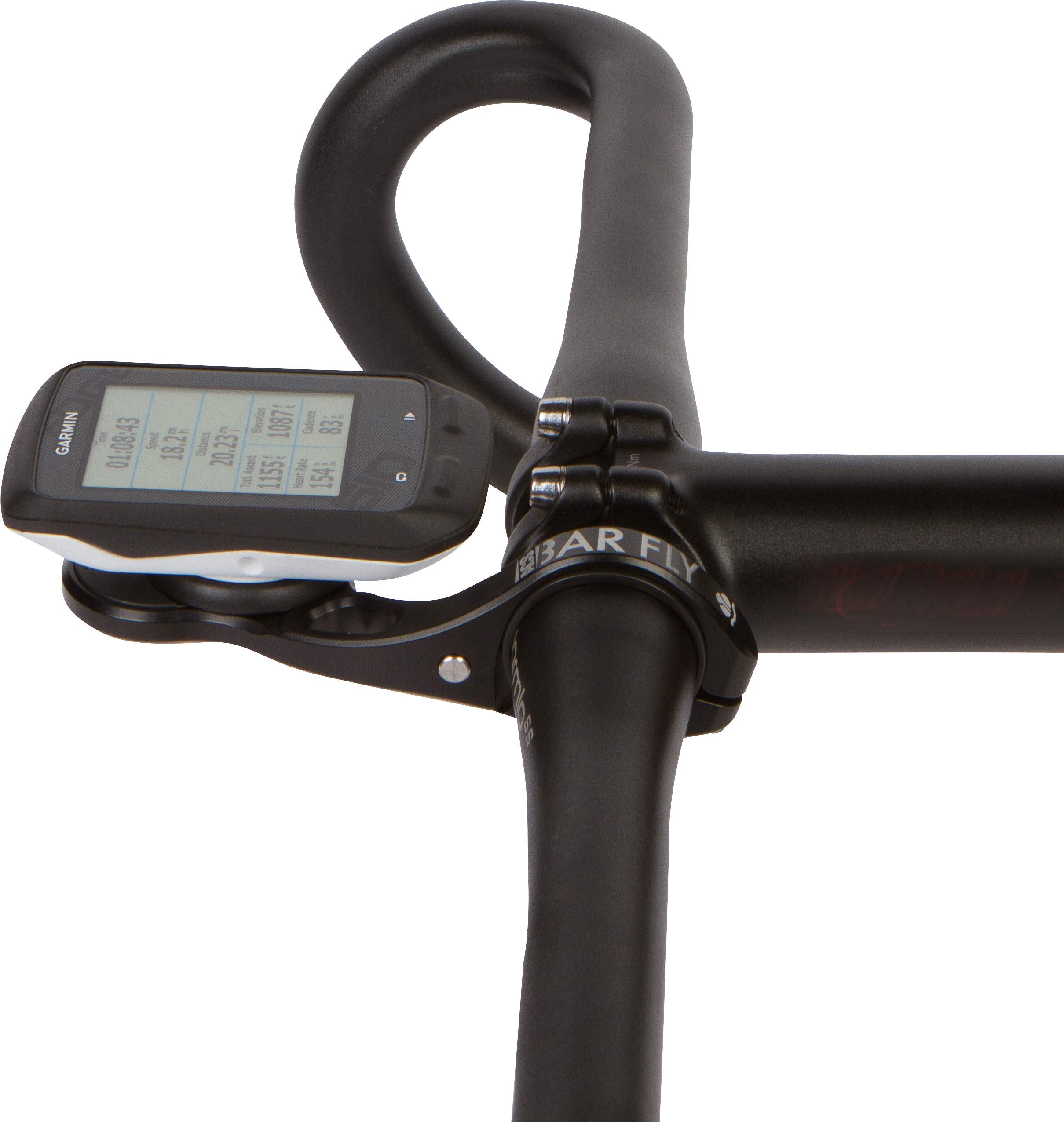 Bar Fly 4 Prime Aluminum Bicycle Accessory Mount, Black, Adjustable Reach For Large And Small Computers   Garmin, Wahoo, Polar,