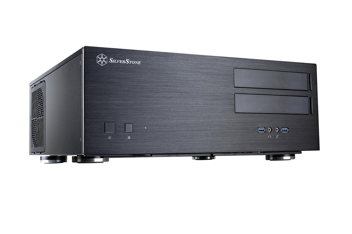 Silverstone Technology Gd08B Home Theater Computer Case With Aluminum Front Panel For E Atx/Atx/Micro Atx Motherboards Gd08B X