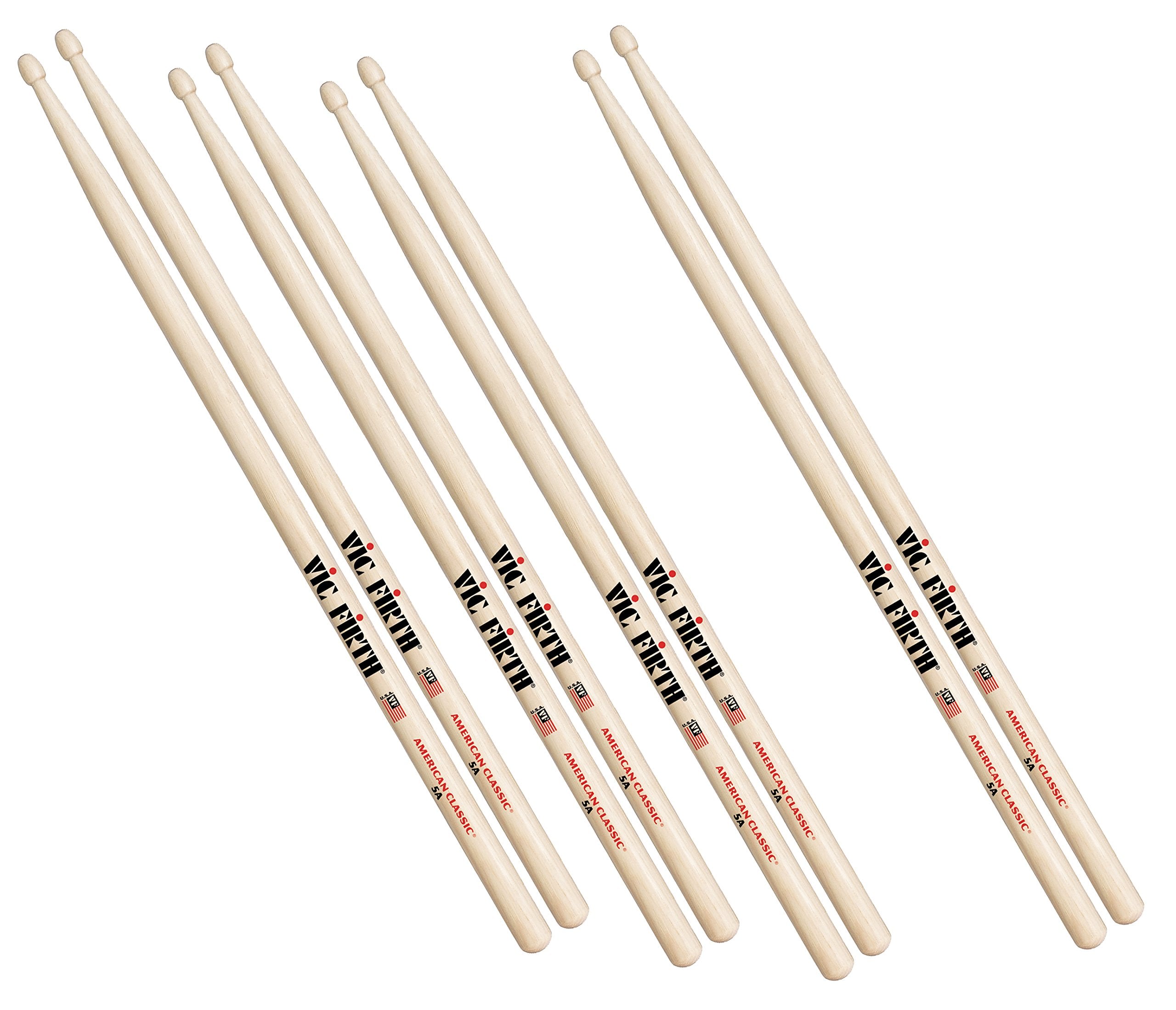 Vic Firth P5B.3-5B.1 Drumsticks (Pack of 4)