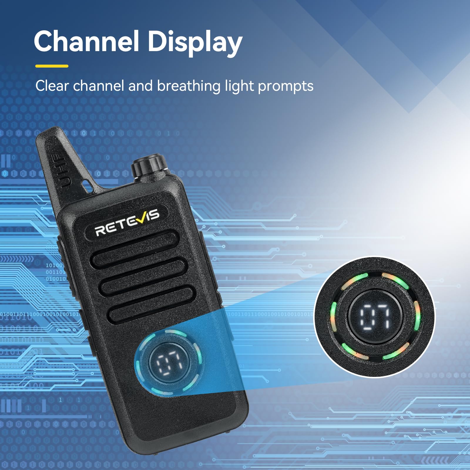 Retevis Rt22S Walkie Talkies For Adults,Portable Frs Two Way Radios(10 Pack) With 10 Way Multi Gang Charger, Handheld 2 Way Radio Rechargeable,Charging Progress Visible For Business Warehouse School