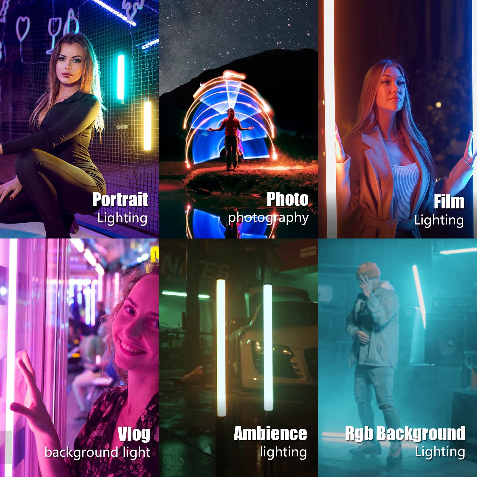 Mettlelite Tlx2 Rgb Tube Light Led Full Color Portable Video Light With App Dmx Control 2 Ft 2800K 8000K Cri96 Tlci97 360 Rgb Cc