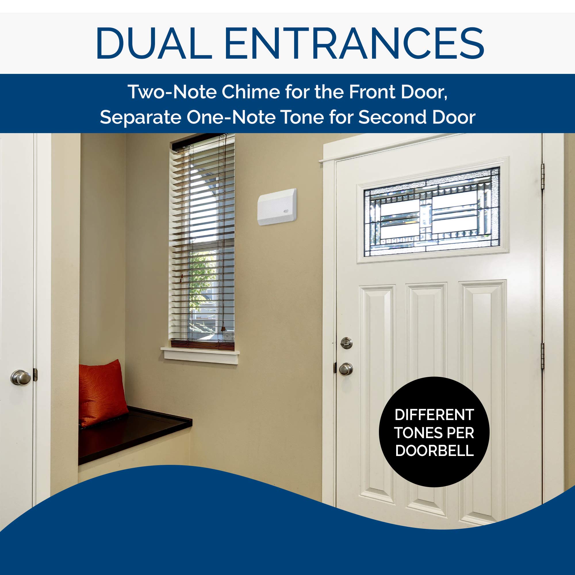 Broan Nutone La11Wh Door Chime, White Textured