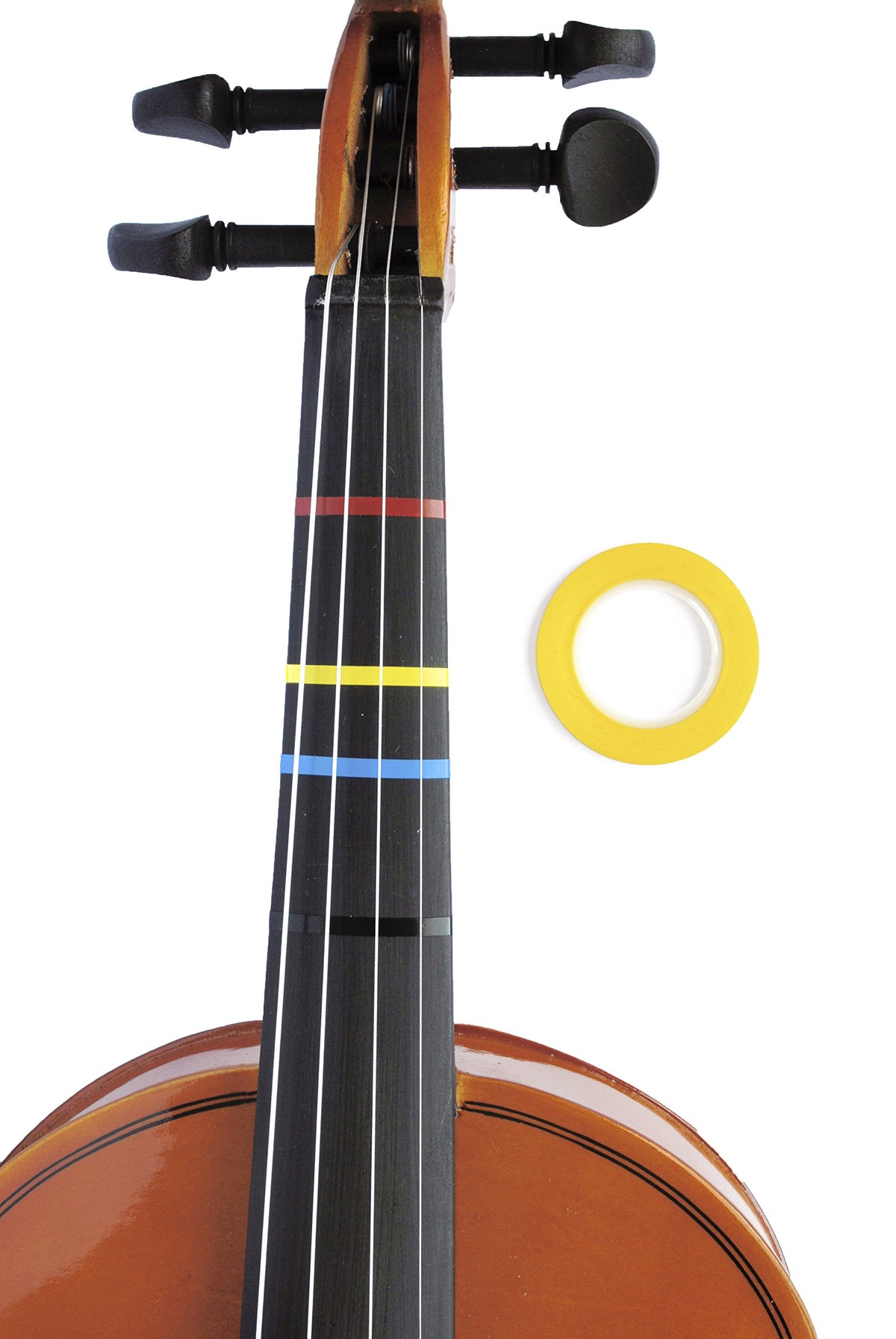Jumbo Yellow Color Violin Fingering Tape 300"" Inches For Fretboard Note Positions