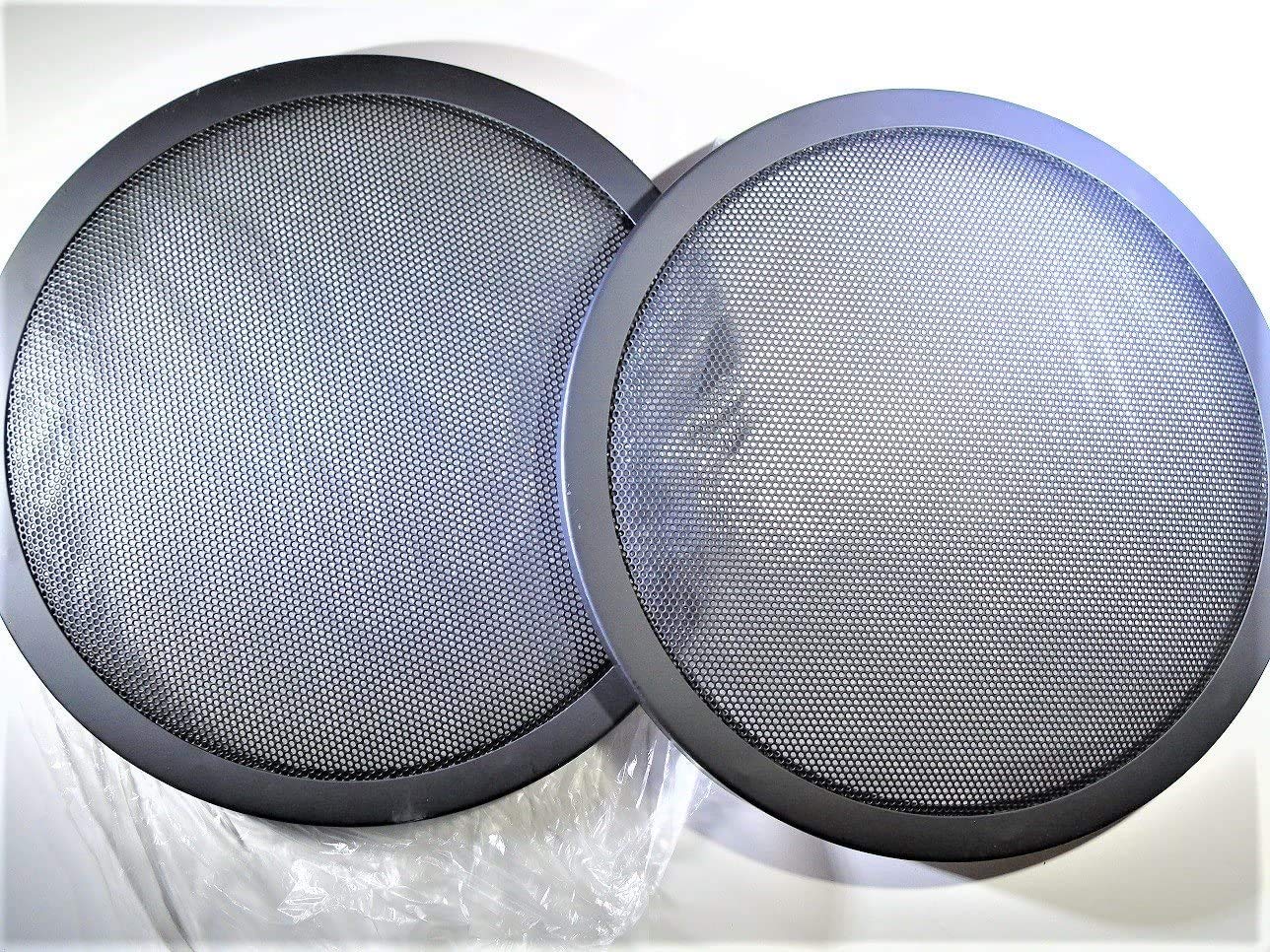 The Electronics Powerhouse Heavy Gauge Pair 10 Inch Classic Beehive High Excursion Subwoofer Speaker Grills With Reinforcement R