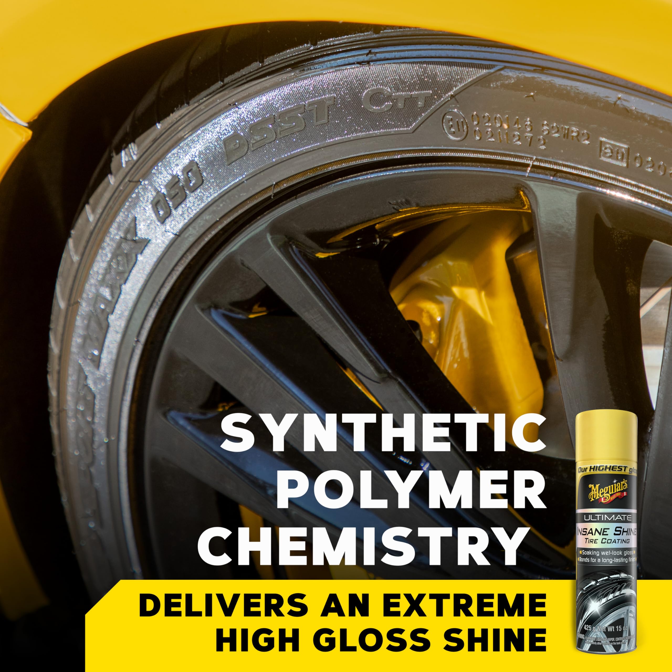 Meguiar'S Ultimate Insane Shine Tire Coating - Premium Tire Dressing That Delivers A Lasting High Gloss Wet Look That'S Easy To ,WBAUVB06W5FXCMS