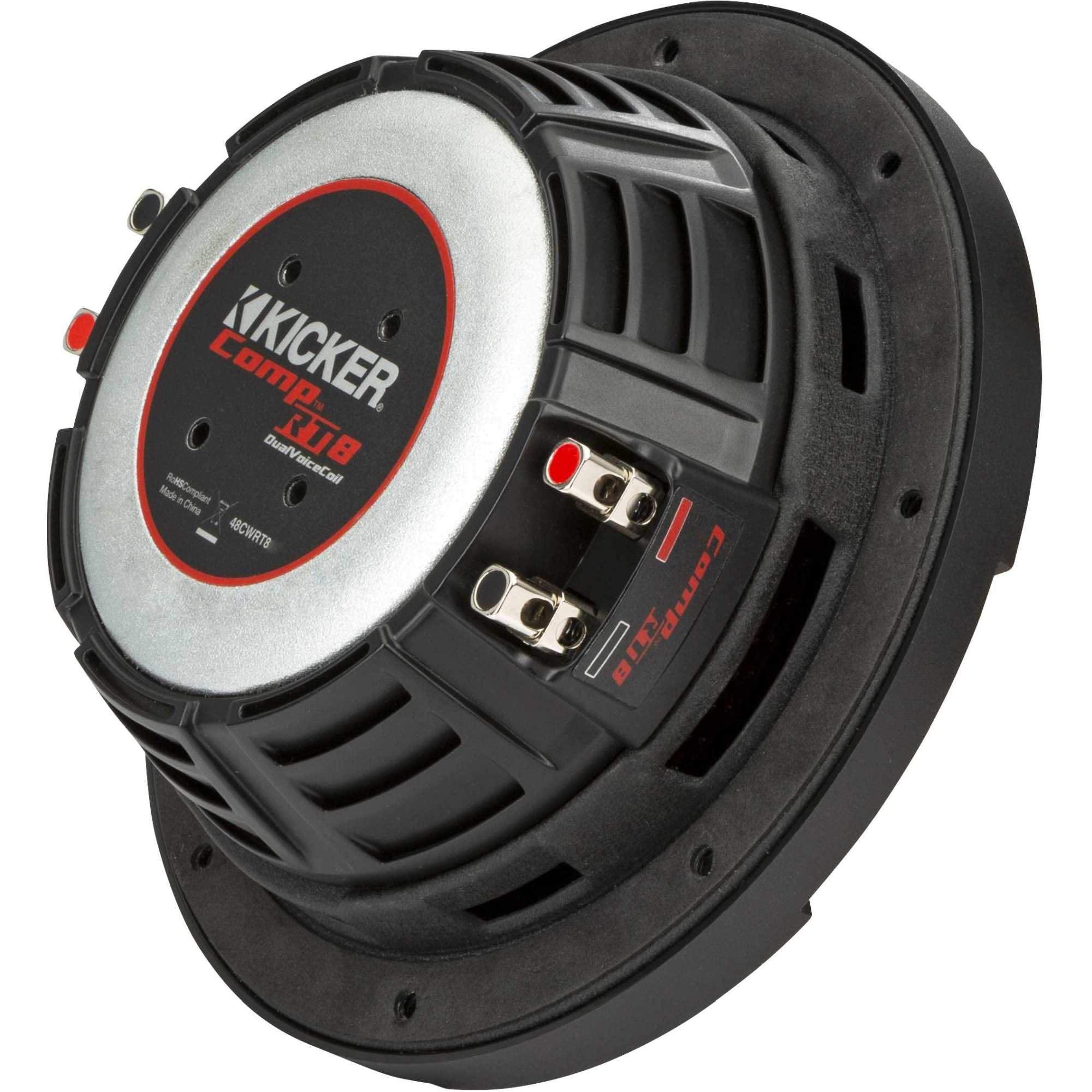 Kicker 48Cwrt82 Comprt 8'' Subwoofer, Dvc, 2 Ohm