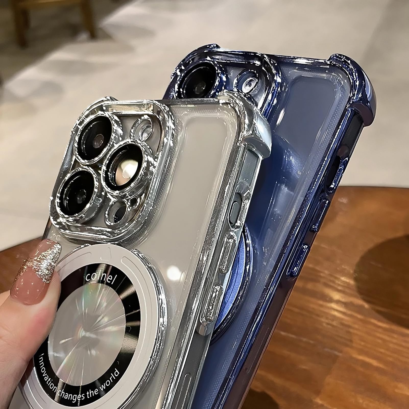 Uioeua For Iphone 12 Pro Case With Magnetic Ring Stand,[Compatible With Magsafe] Four Corners Shockproof [Military Grade Drop Pr