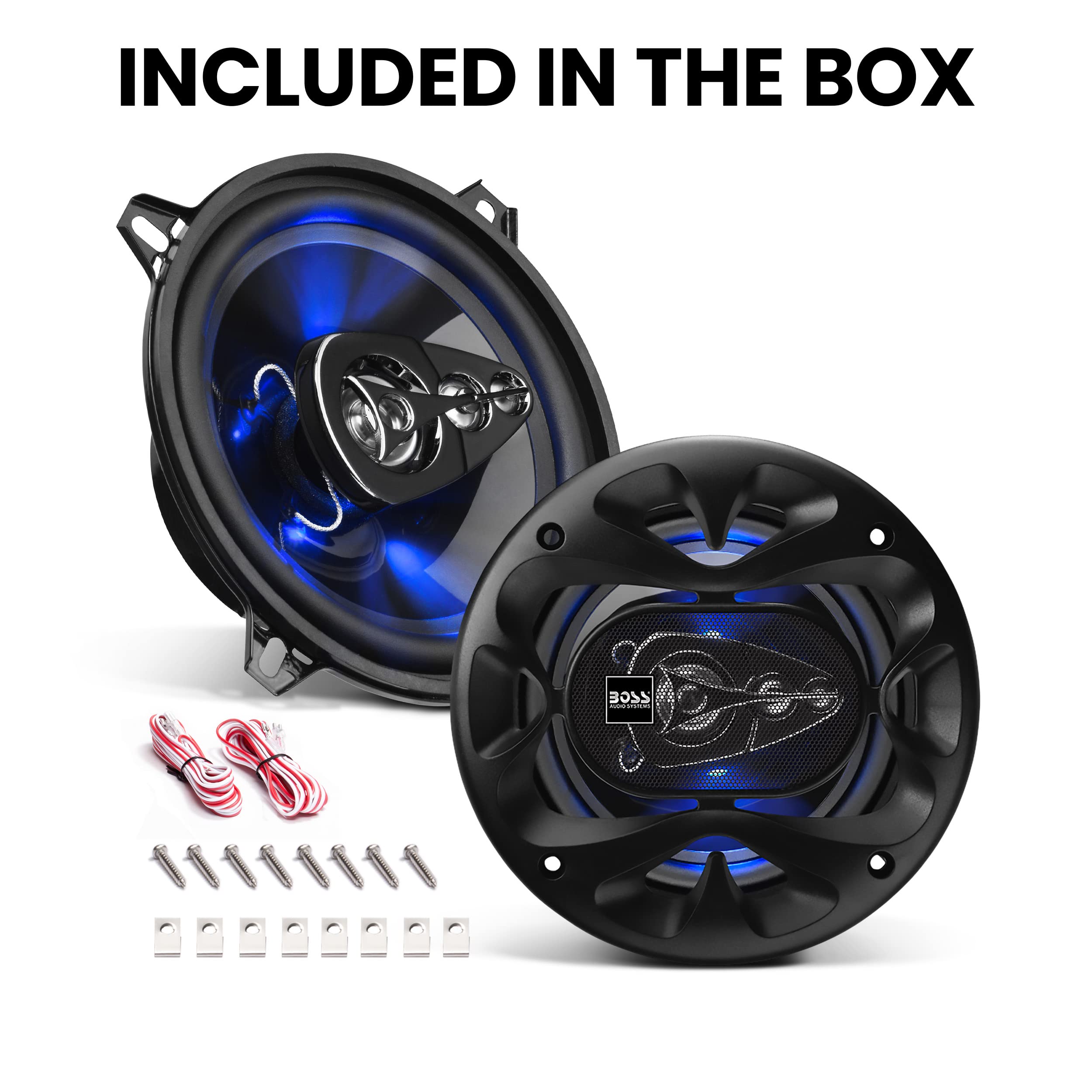Boss Audio Systems Be524 Rage Series 5.25 Inch Car Door Speakers   225 Watts (Pair), 4 Way, Full Range, Coaxial, Tweeters, Sold