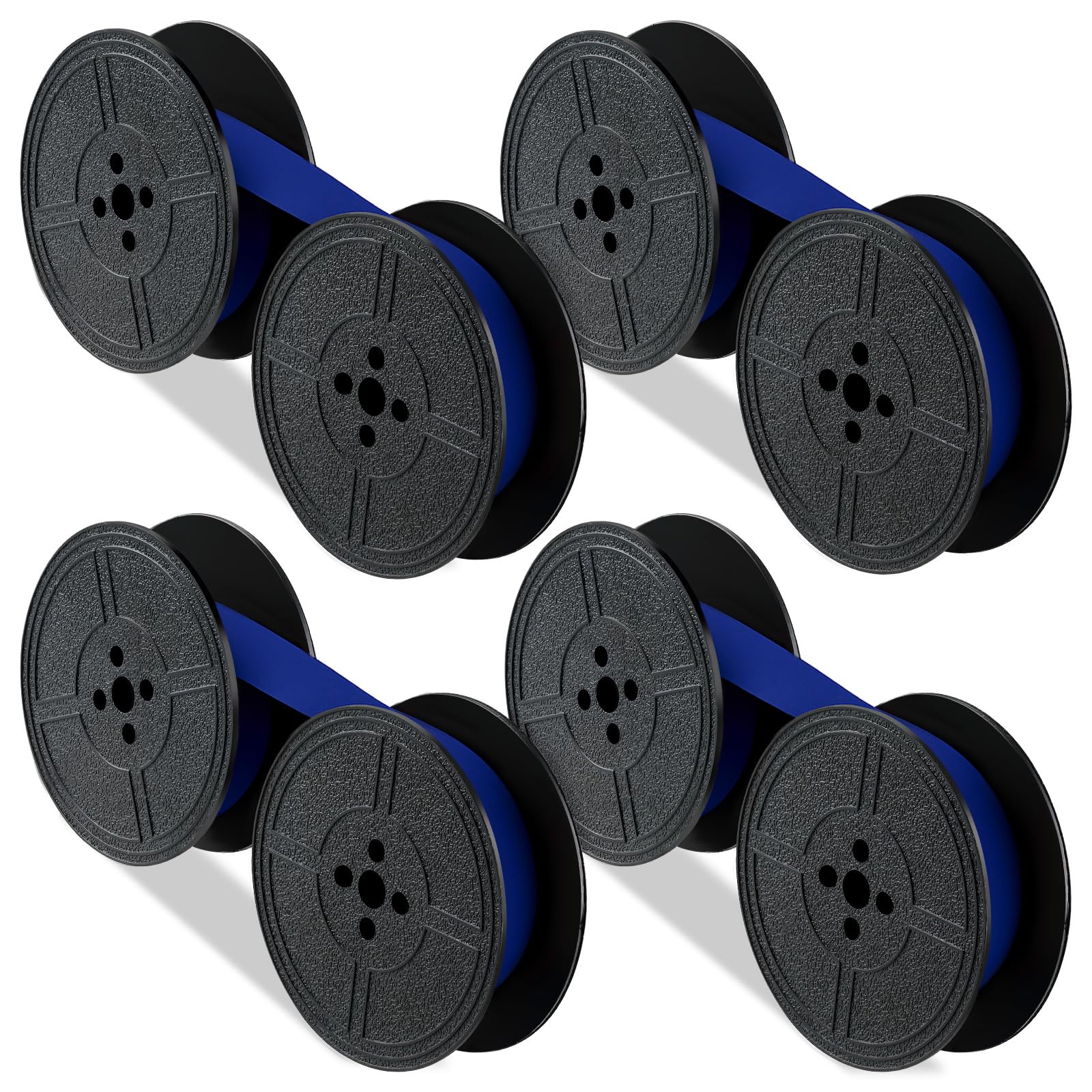 4 Pairs Universal Typewriter Ribbon, Durable, Portable, Compatible with Most Vintage Manual Typewriter, Calculator Ribbon for Gr