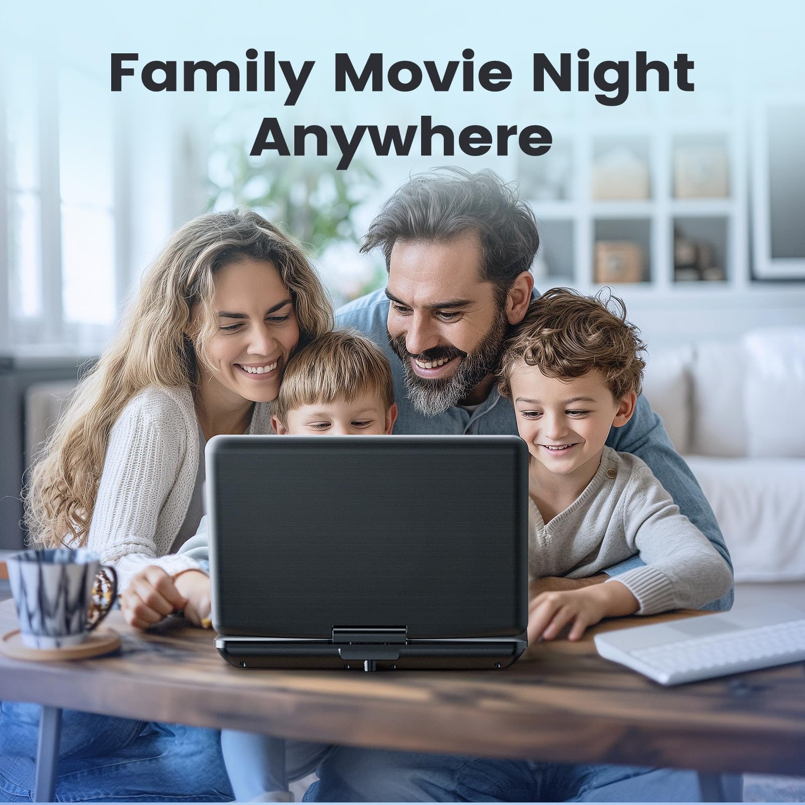 Otic 13'' Portable Dvd Player With 11.6'' Swivel Display Screen, Dvd Player For Car, 5 Hour Working Time With Built In Battery,