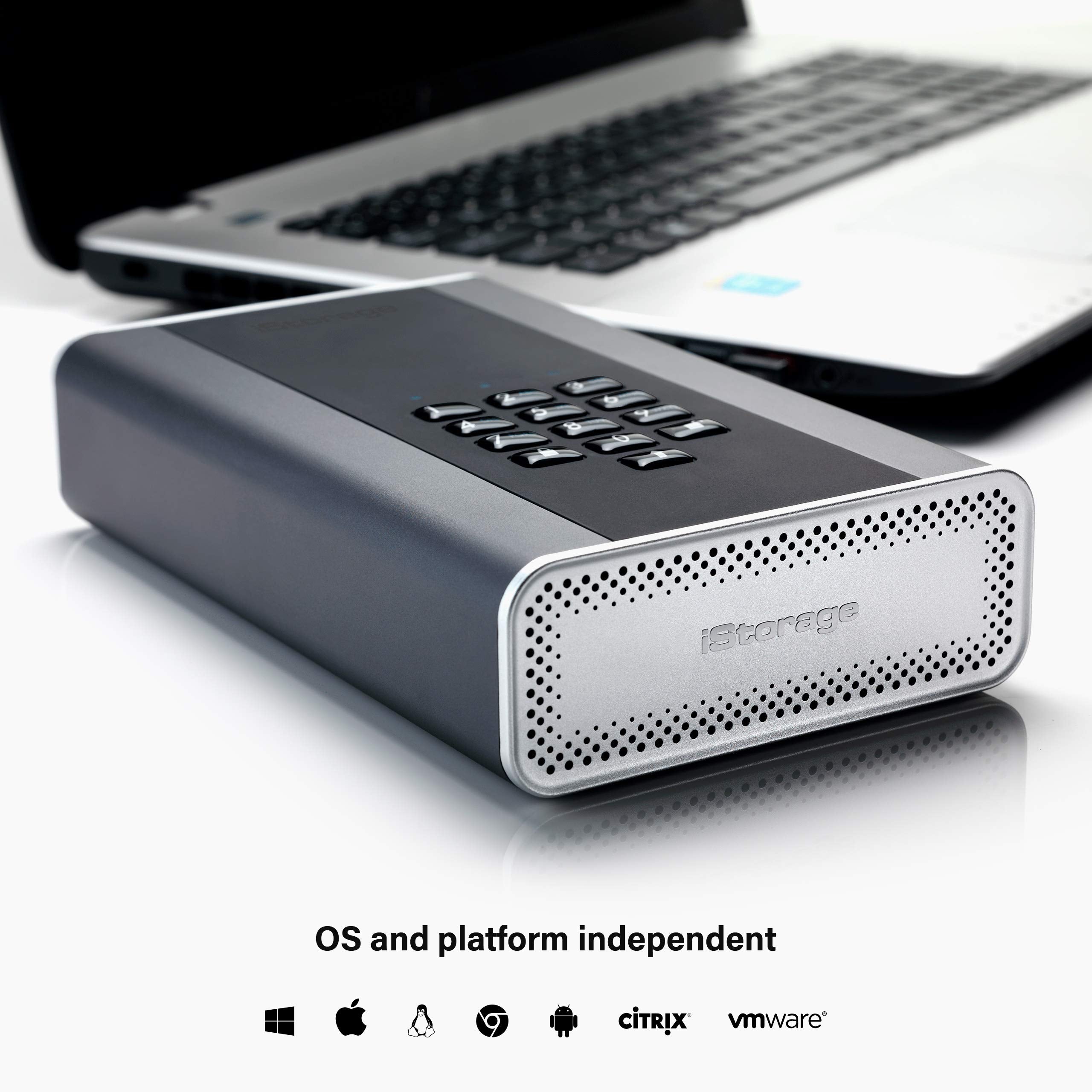 Istorage Diskashur Dt2 256 Bit 20Tb | Fips Level 3 Certified | Secure Encrypted Desktop Hard Drive | Password Protected