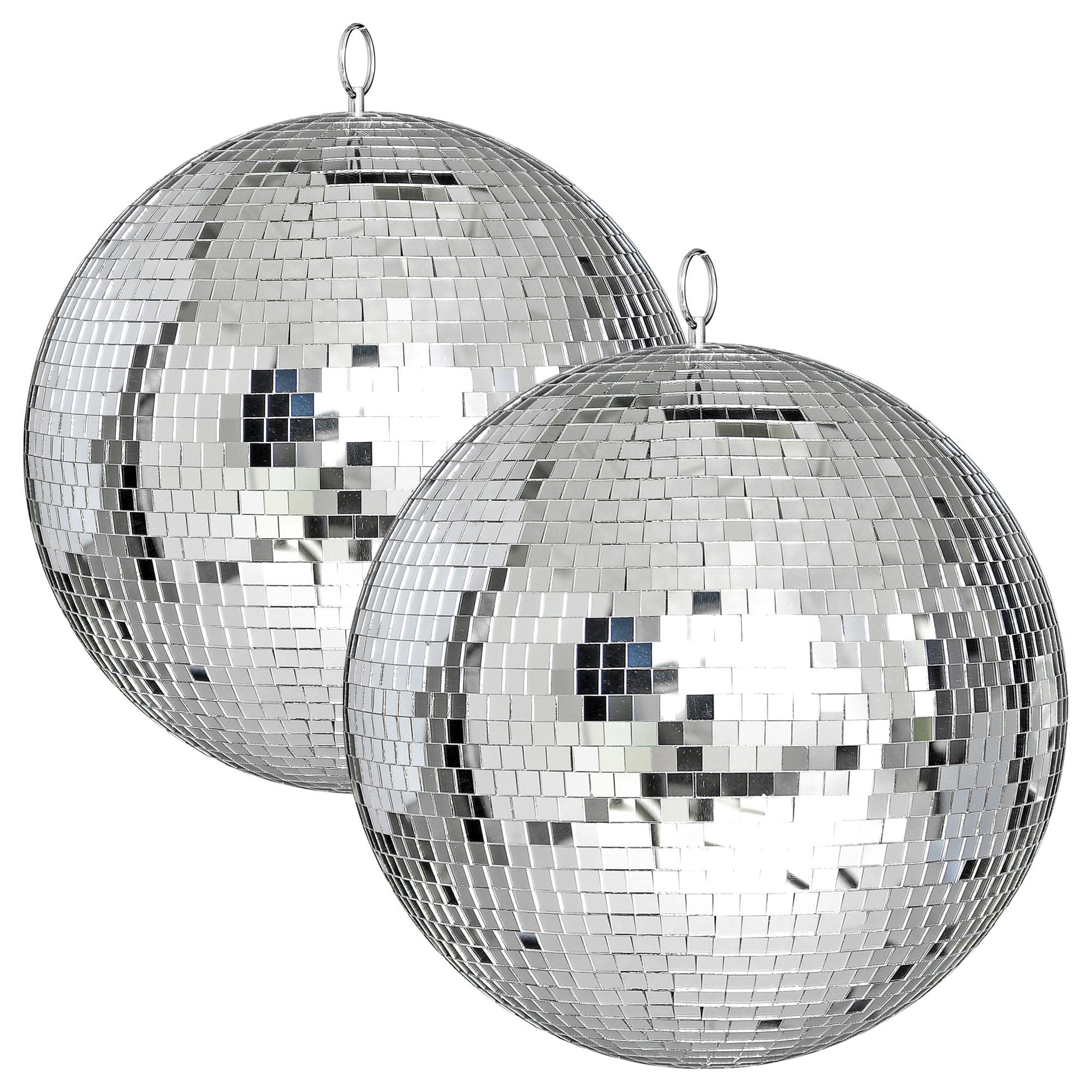 Yescom 12  Disco Mirror Glass Ball DJ Dance Club Stage Lighting Home Party Business Window Display Holiday Decoration 2 Pack
