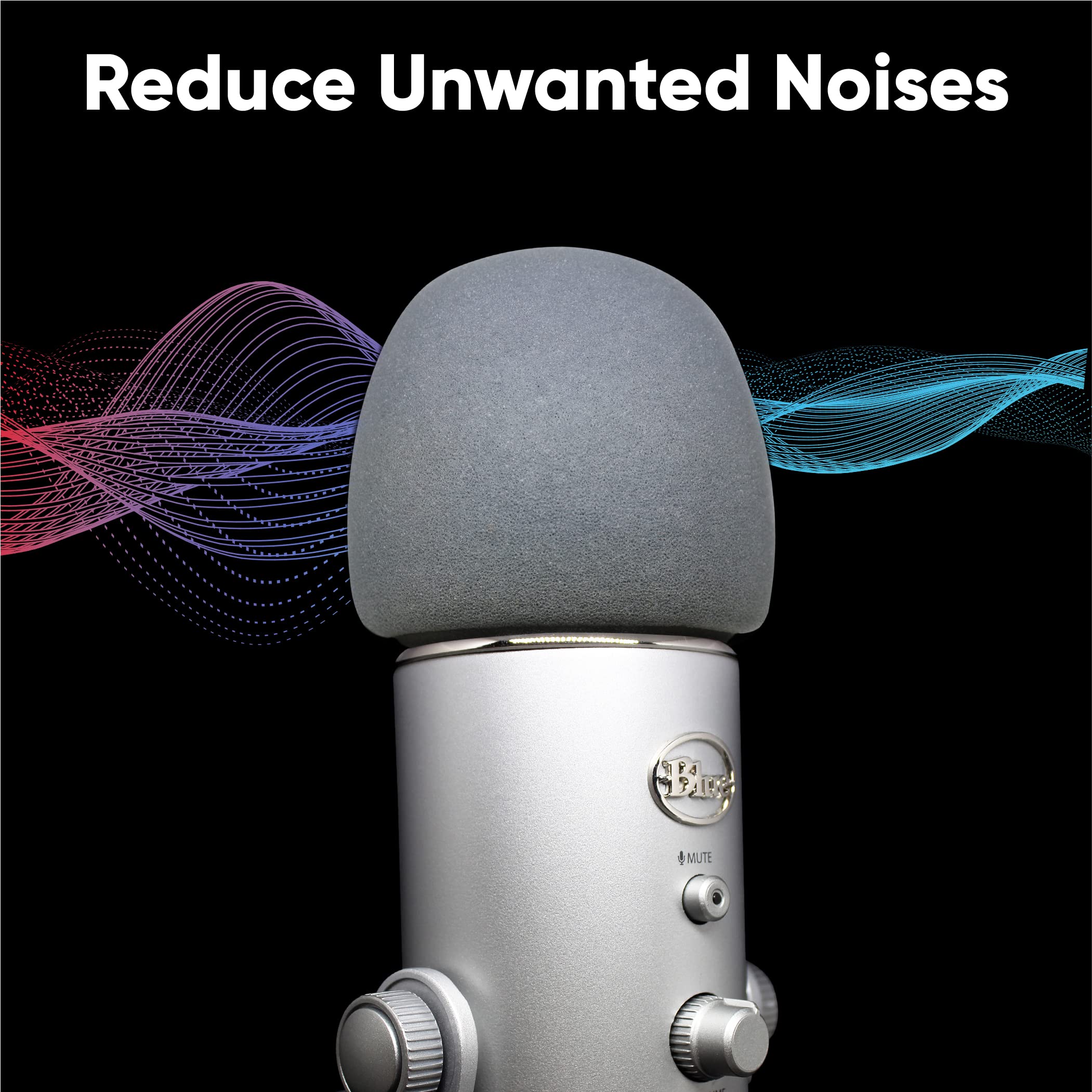 Professional Foam Windscreen For Blue Yeti   Covers Other Large Microphones, Such As Mxl, Audio Technica And Many More   Quality