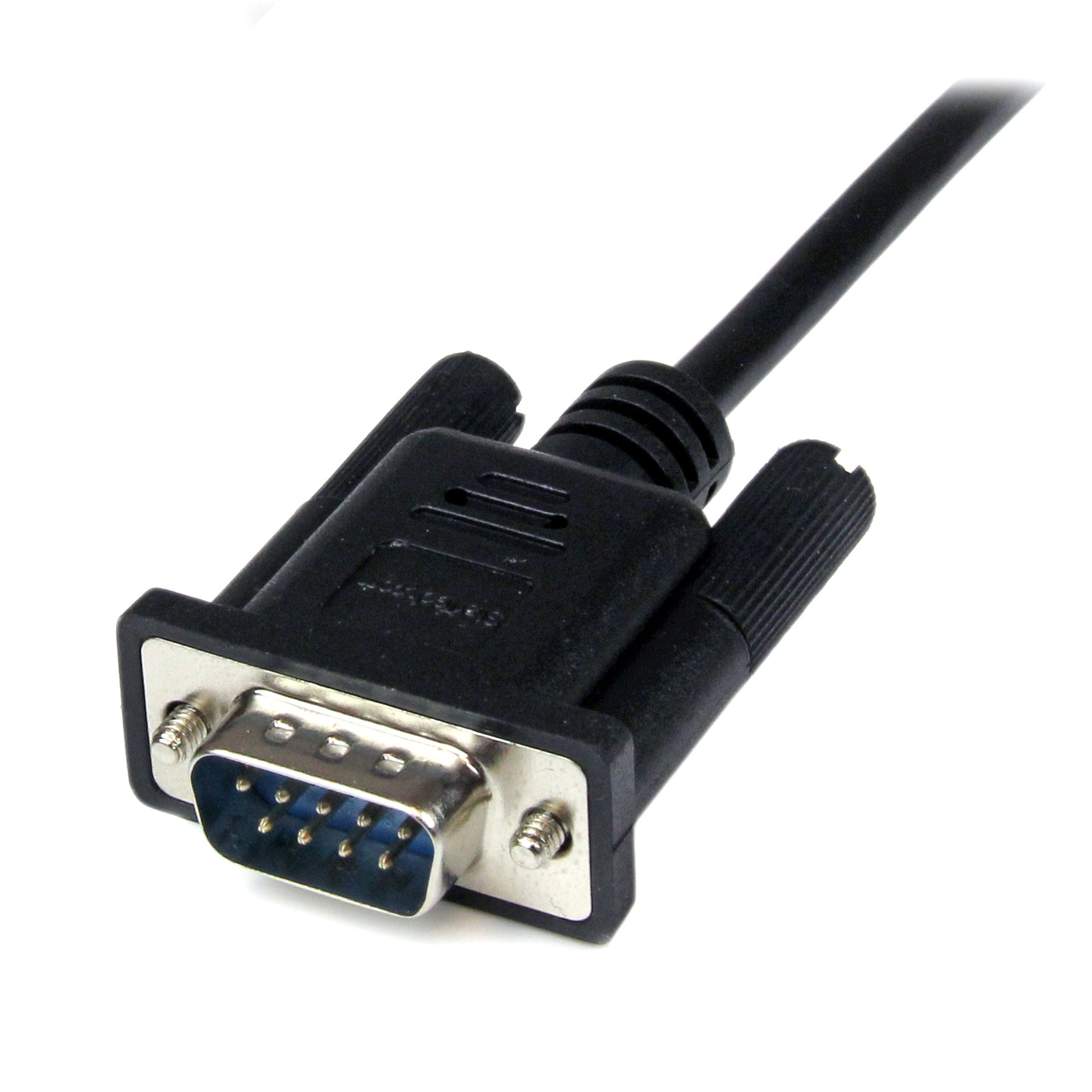 Startech.Com 2M Black Db9 Rs232 Serial Null Modem Cable F/M   Db9 Male To Female   9 Pin Null Modem Cable   1X Db9 (M), 1X Db9 (