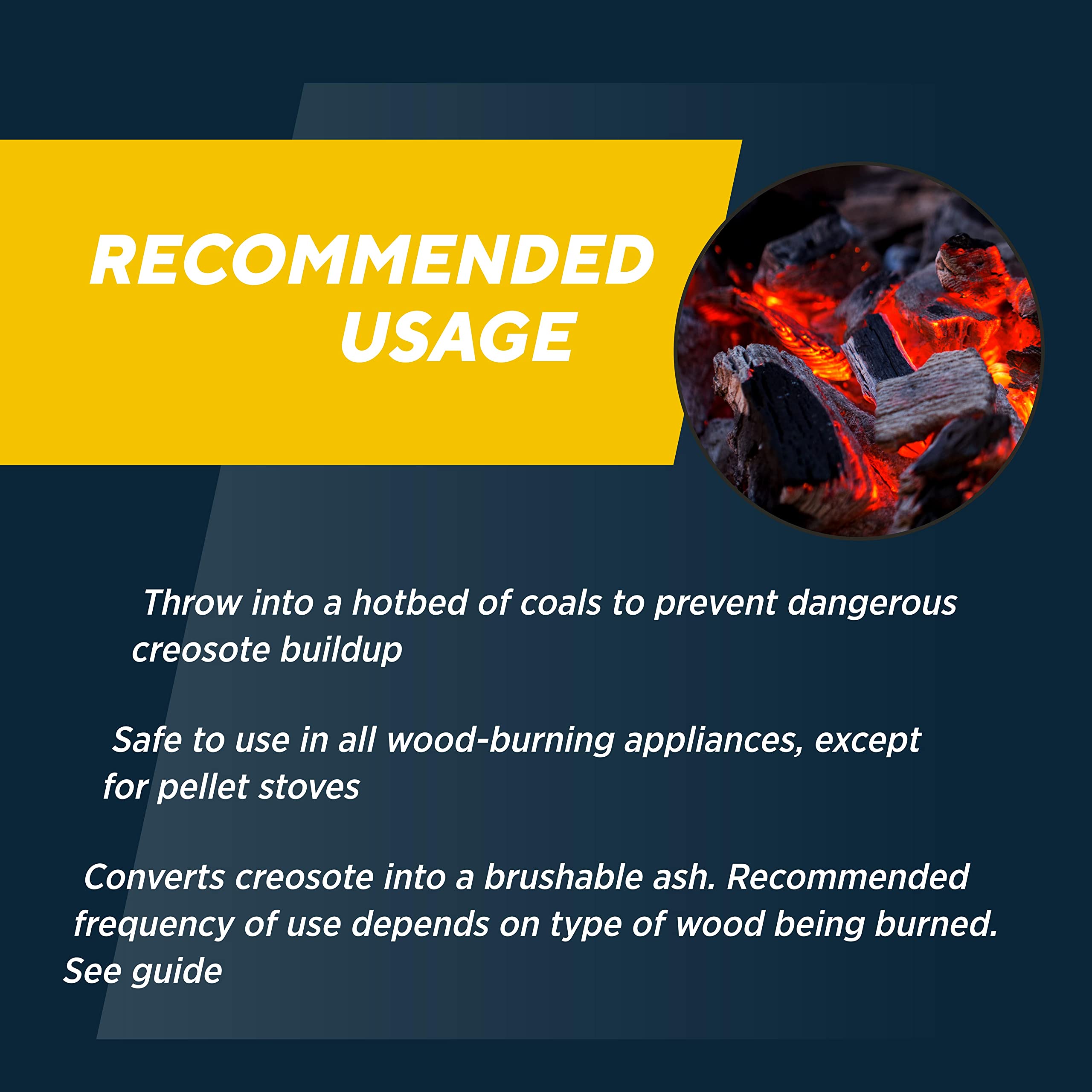 Rutland Creosote Remover, Fireplace, Wood Stove & Chimney Cleaner, 1 Lb Tub