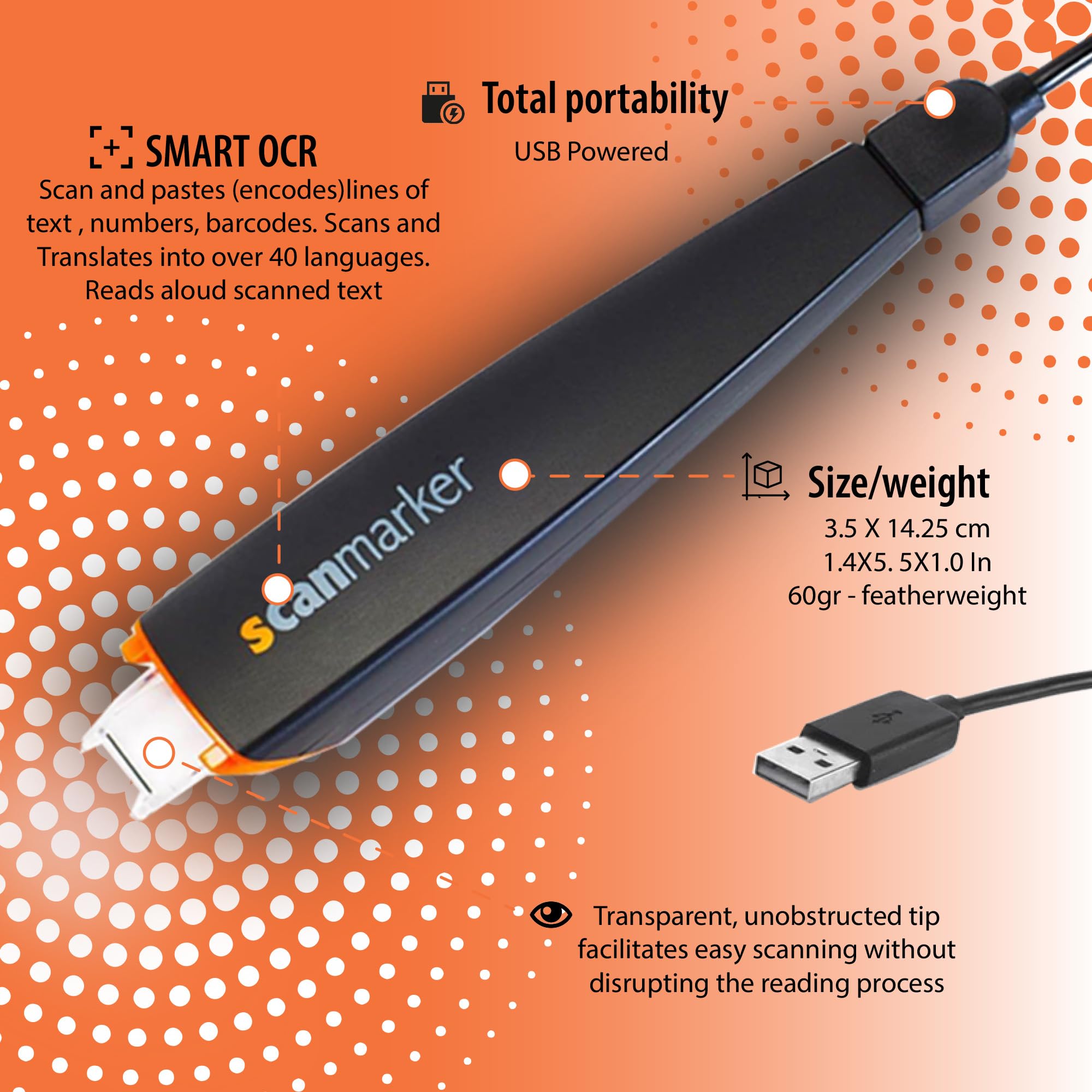 Scanmarker Digital Highlighter   Ocr Pen Scanner And Reader   Usb Version (Mac & Win)