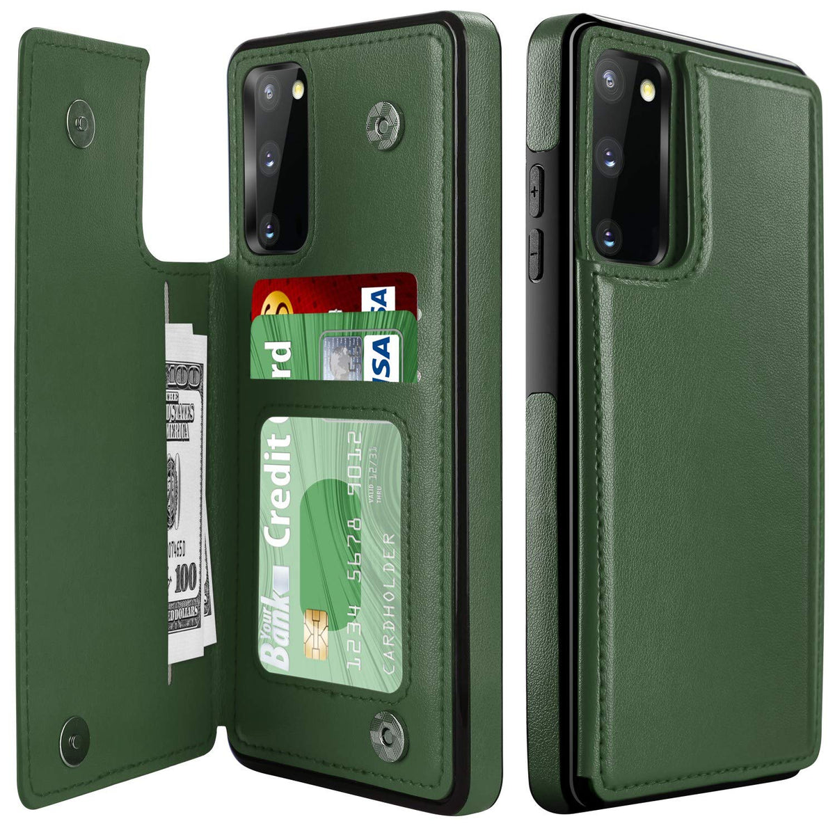 Leto Galaxy S20 Fe Case,Luxury Flip Folio Leather Wallet Case Cover With Card Slots And Kickstand For Girls Women,Protective Pho
