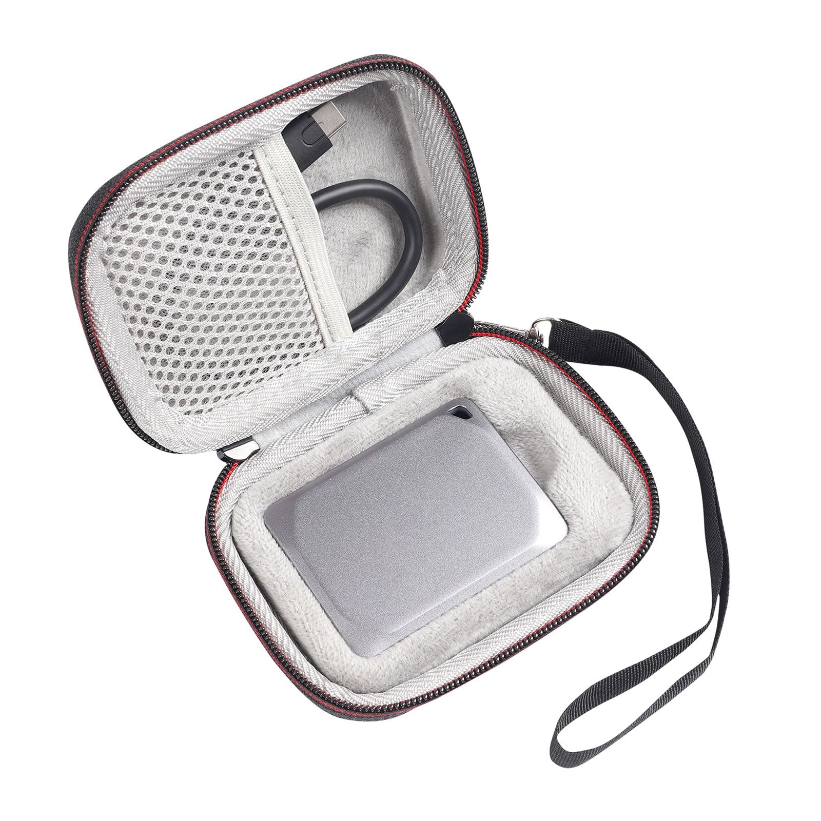 Bibablyke Protable Eva Carrying Case For Crucial X6 / X9 Pro / X10 Pro 1Tb/2Tb/4Tb/500Gb Portable Ssd(Case Only)