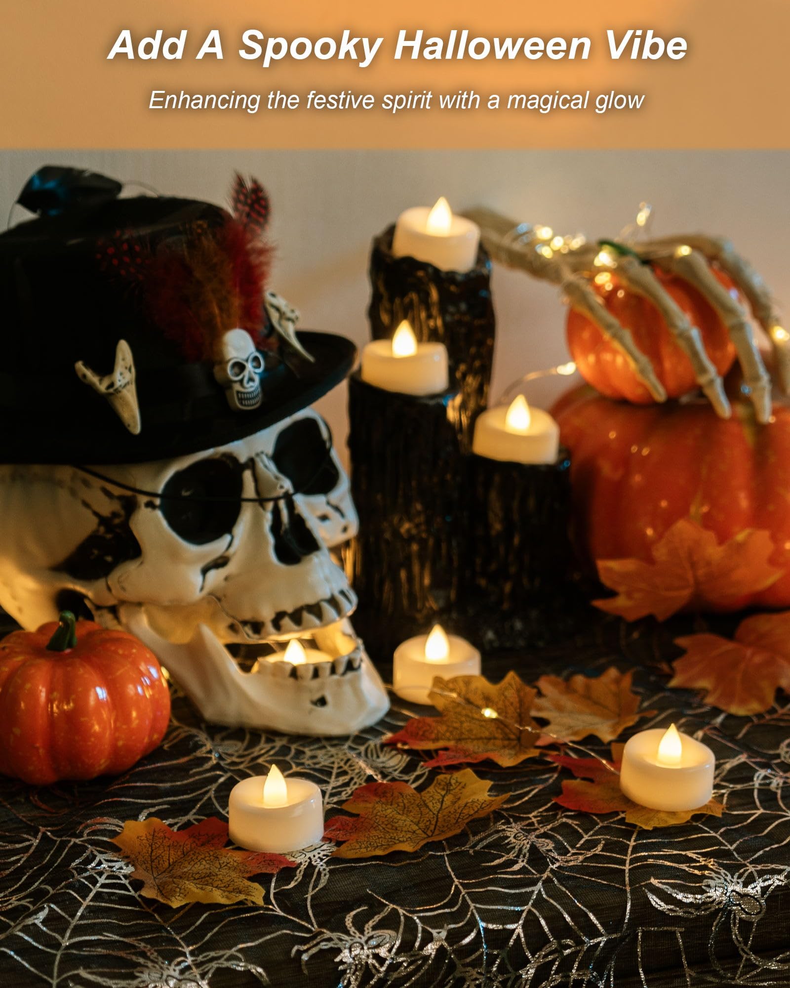 Beichi Flameless Candles, 12/24/50/100/150 Pack Tea Lights Battery Operated, No Flickering Votive Candles Led Tea Lights For Hal