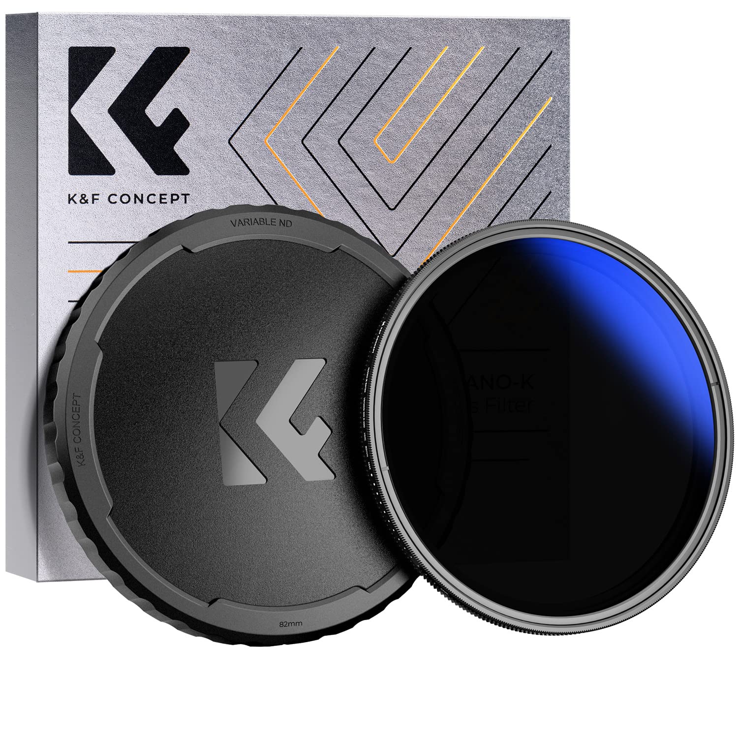 K&F Concept 72Mm Variable Nd2 400 (1 9 Stops) Nd Lens Filter + Tpu Filter Cap Adjustable Neutral Density Filter With 18 Multi Co