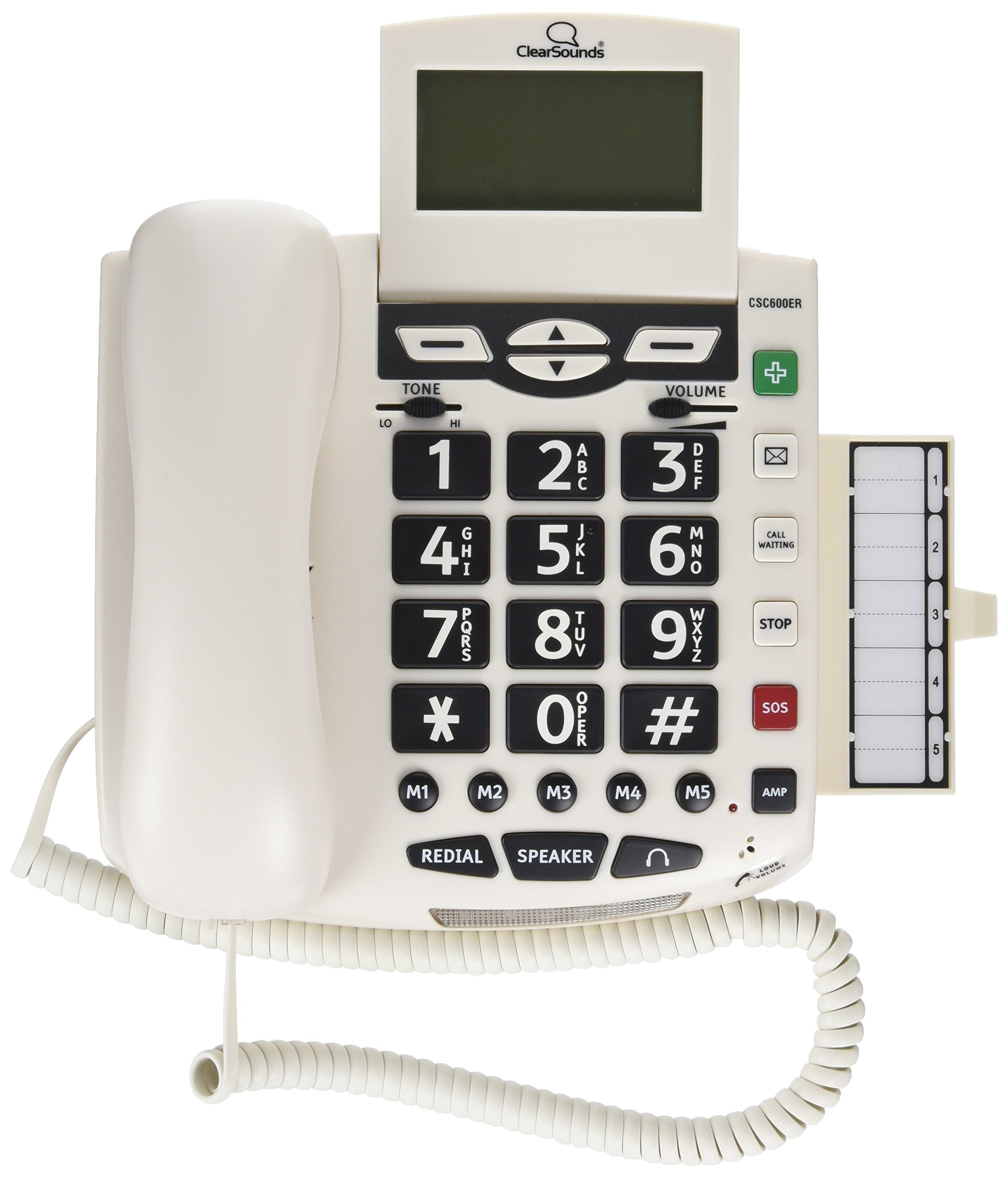 Clearsounds Cscsc600Er Na 1 Handset Landline Telephone, White