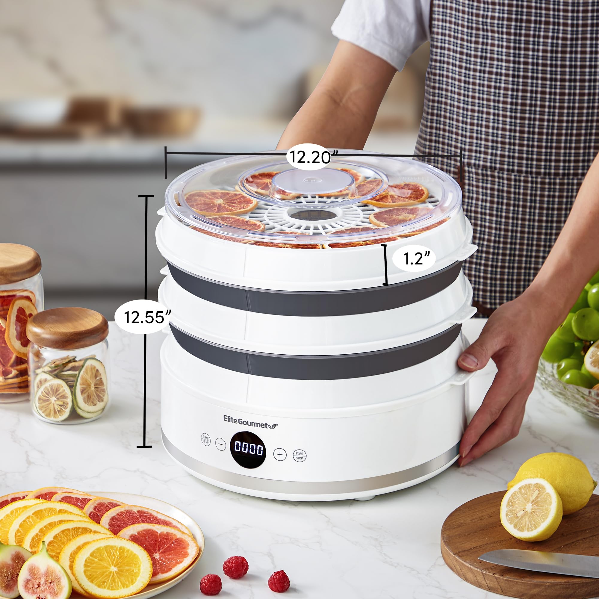 Elite Gourmet Efd329Wd Digital Food Dehydrator - Thumbnail 2