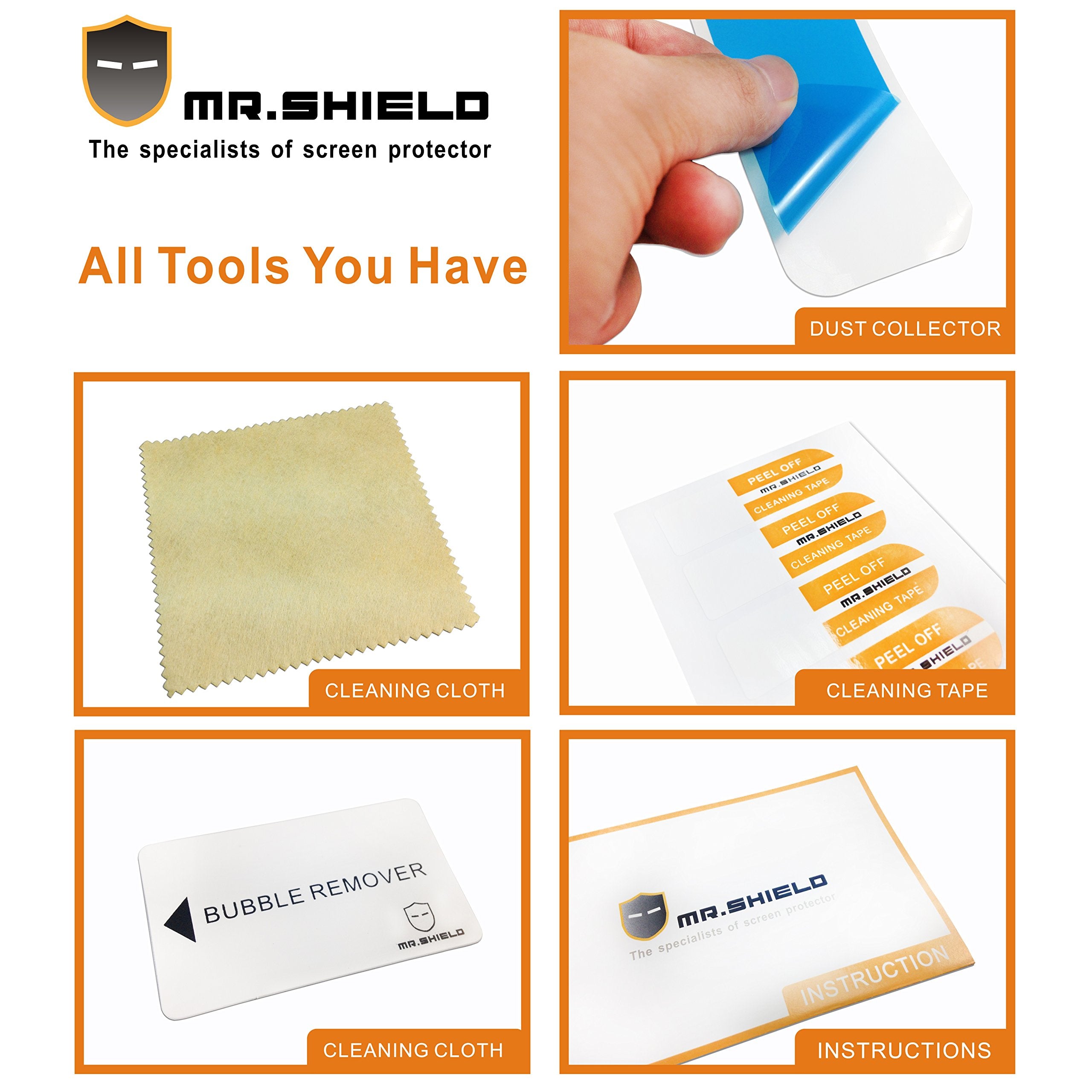 Mr.Shield Designed For Ematic 7 Inch Tablet (Egq375Bl) Premium Clear Screen Protector [3 Pack] With Lifetime Replacement