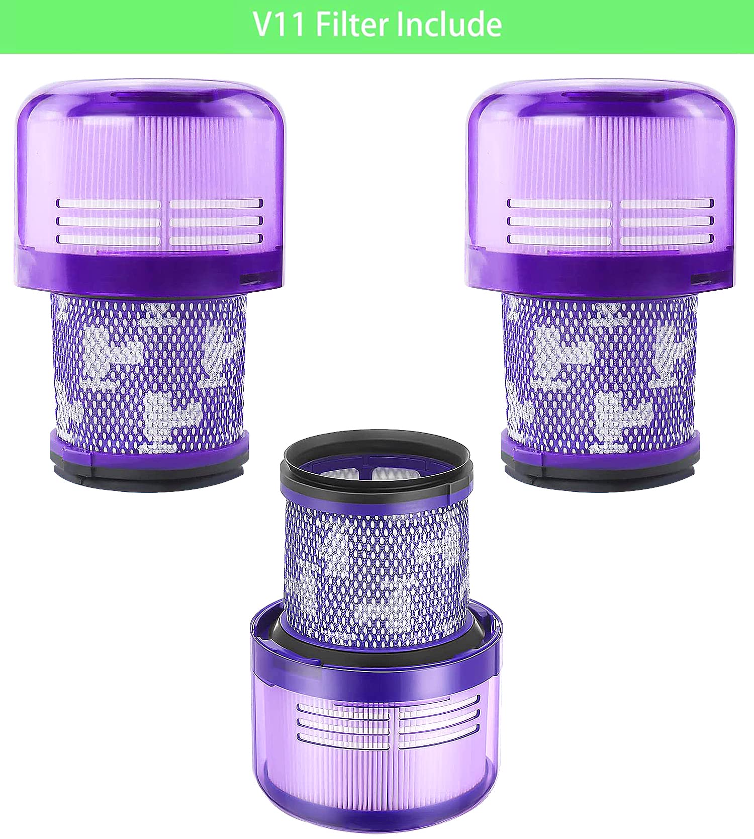V11 Animal Filter Replacement Compatible With Dyson V11 Torque Drive V11 Animal V11 Complete V11 Extra V15 Detect Vacuums, Part