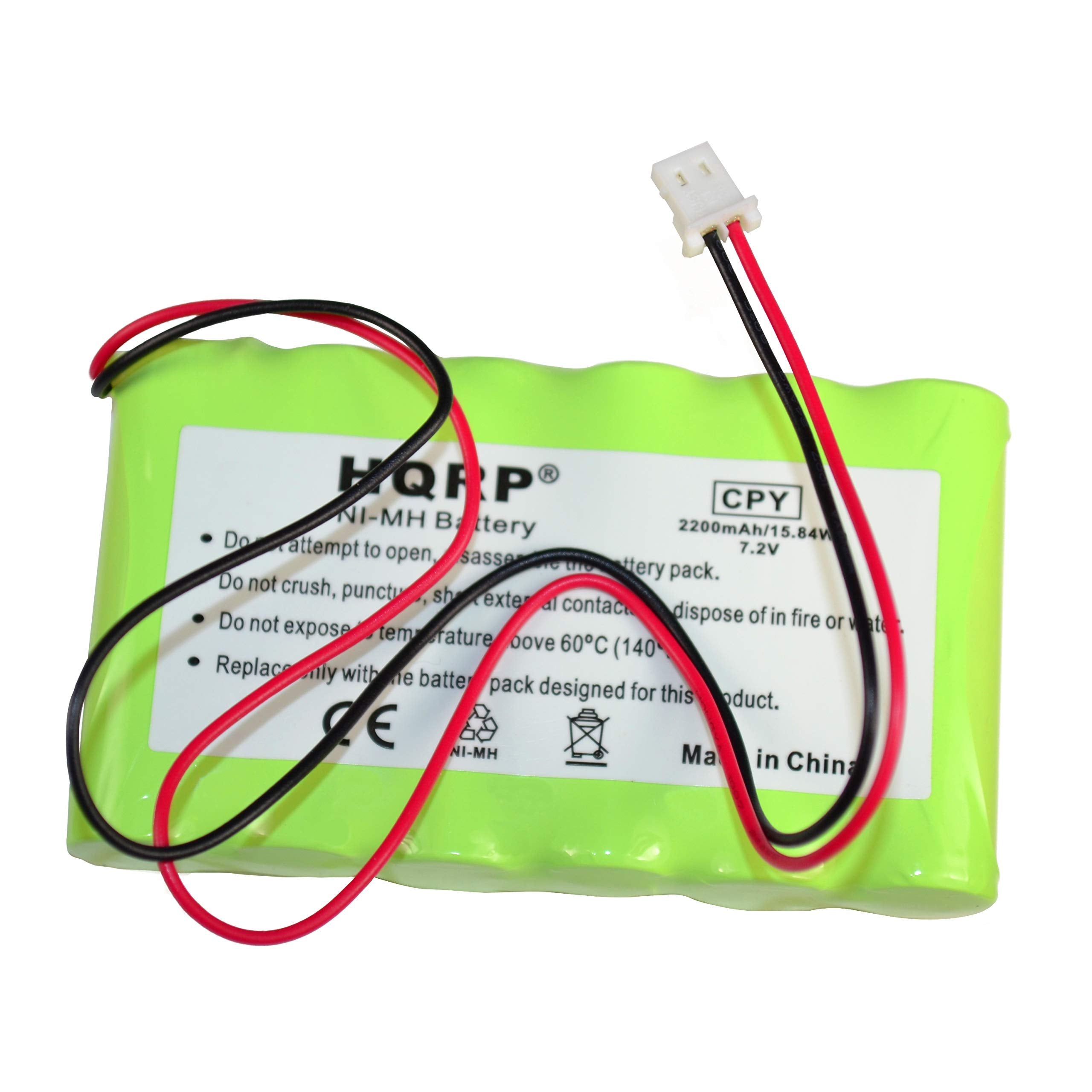 Hqrp Battery 2200Mah Compatible With Ademco Honeywell Lynx Lynxrchkithc Lynxrchkit Hc K5109 781410403291 55026089 Walynx Rchb Sc Walynxrchbsc Lynxrchkit Sc Replacement