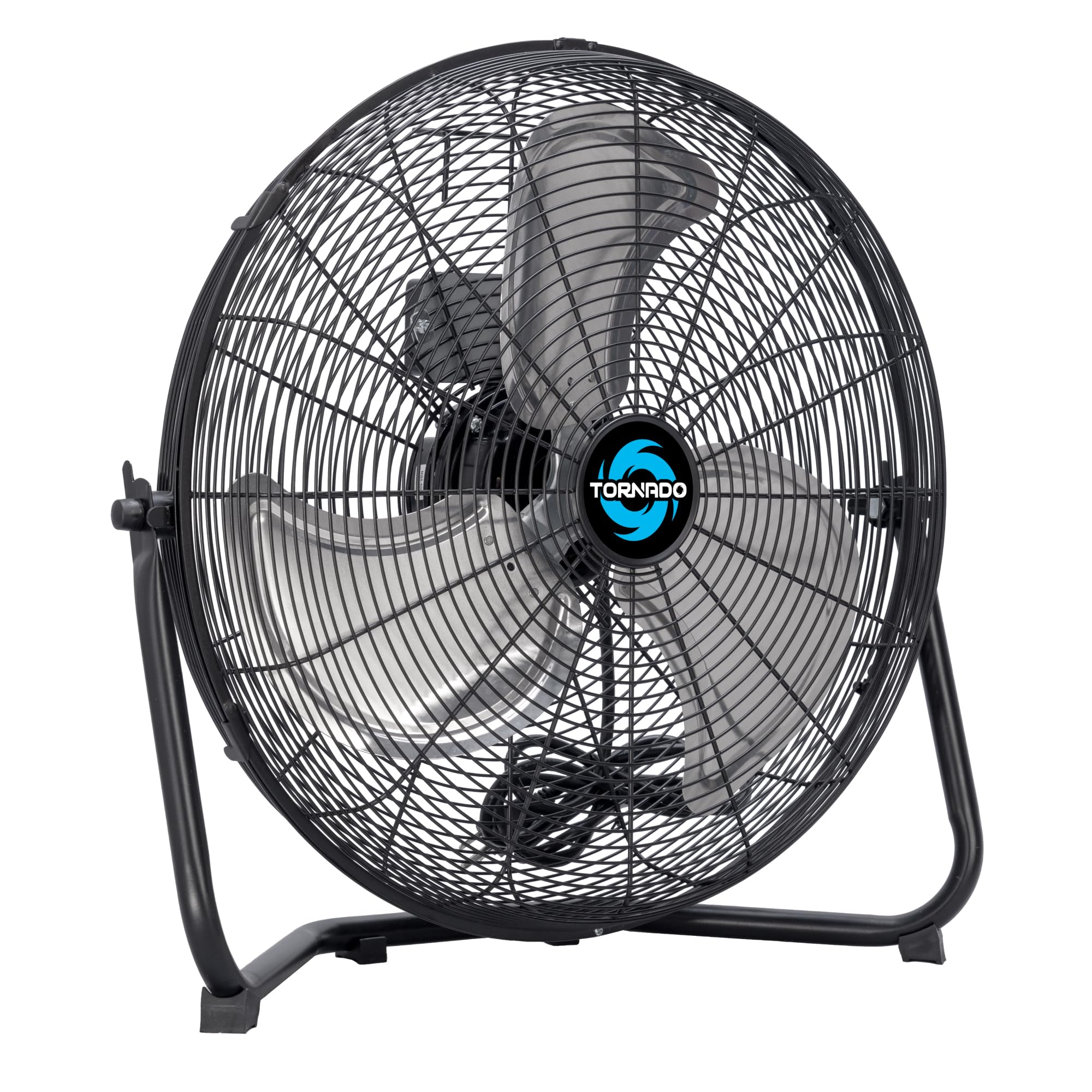 Tornado 18'' High Velocity Floor Fan Industrial Metal 3-Speed Heavy Duty Cooling Fan For Workshop, Garage, Home, Office, 120 Til