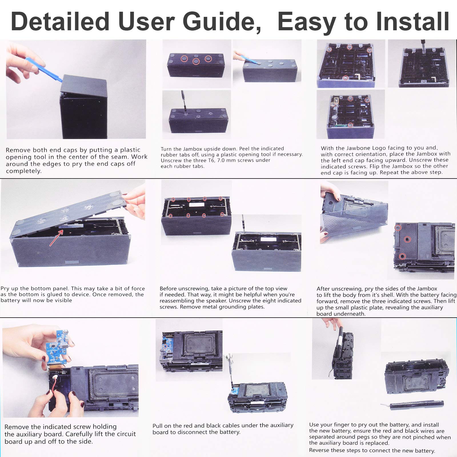 Rapthor 3500Mah High Capacity Replacement Battery For Jawbone Big Jambox Wireless Bluetooth Speaker