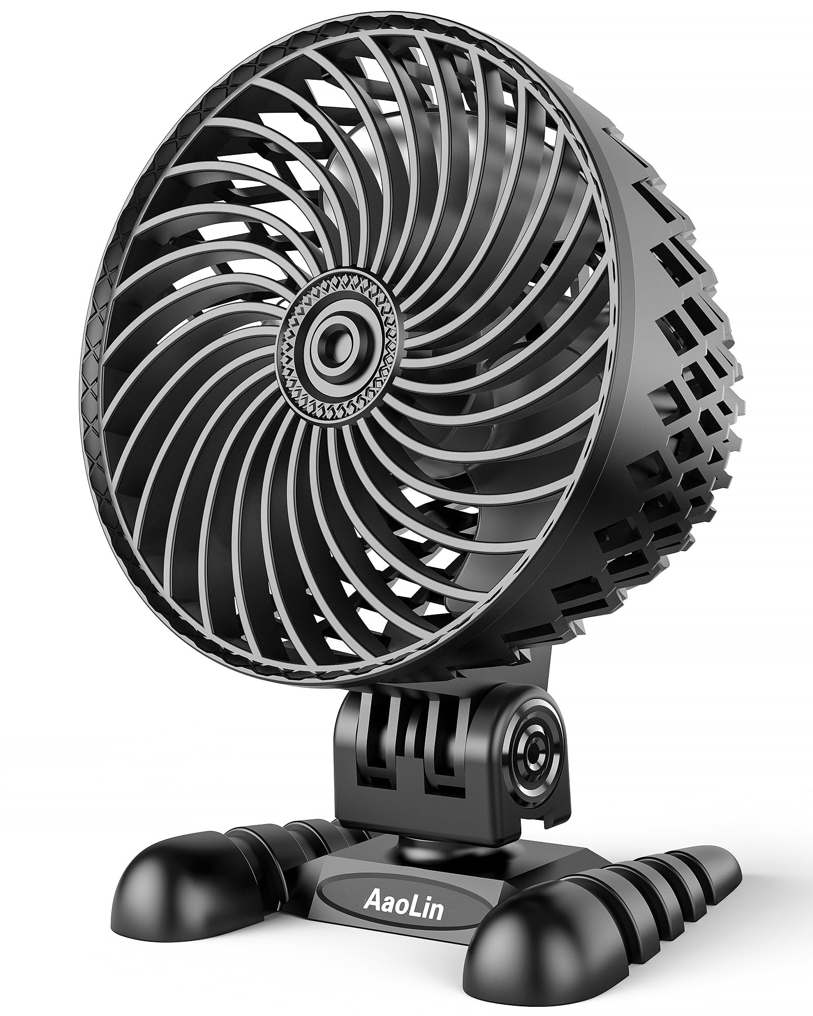 Aaolin Usb Desk Fan, Table Fan With Cvt Variable Speeds, Quiet Portable, Desktop Mini Personal Fan For Room, Home, Office (Black