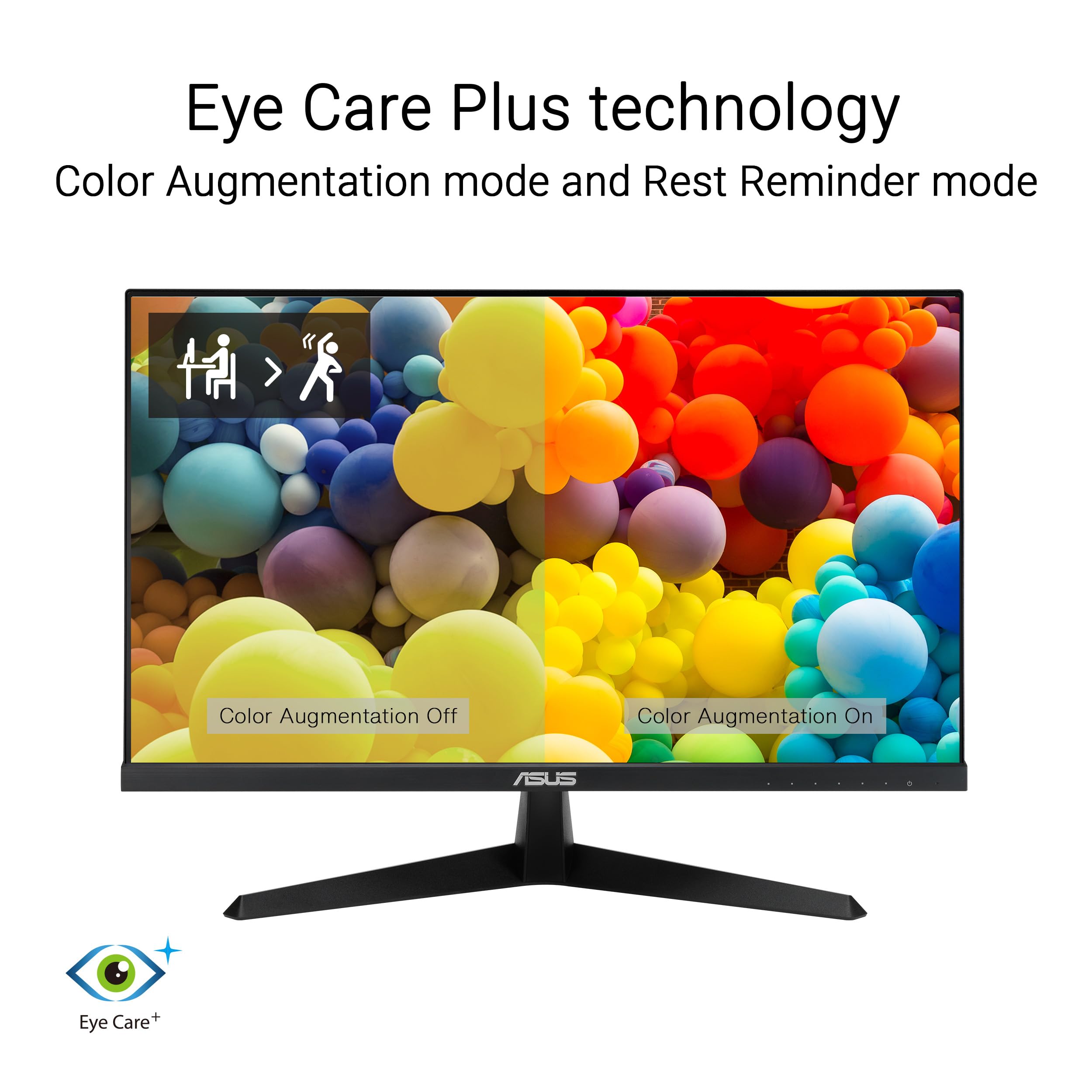 Asus 24 Inch 120Hz Gaming Office Computer Monitor (Vy249Hgr)   1080P(Full Hd), Ips, 120Hz, 1Ms, Adaptive Sync, Eye Care Plus, Bl