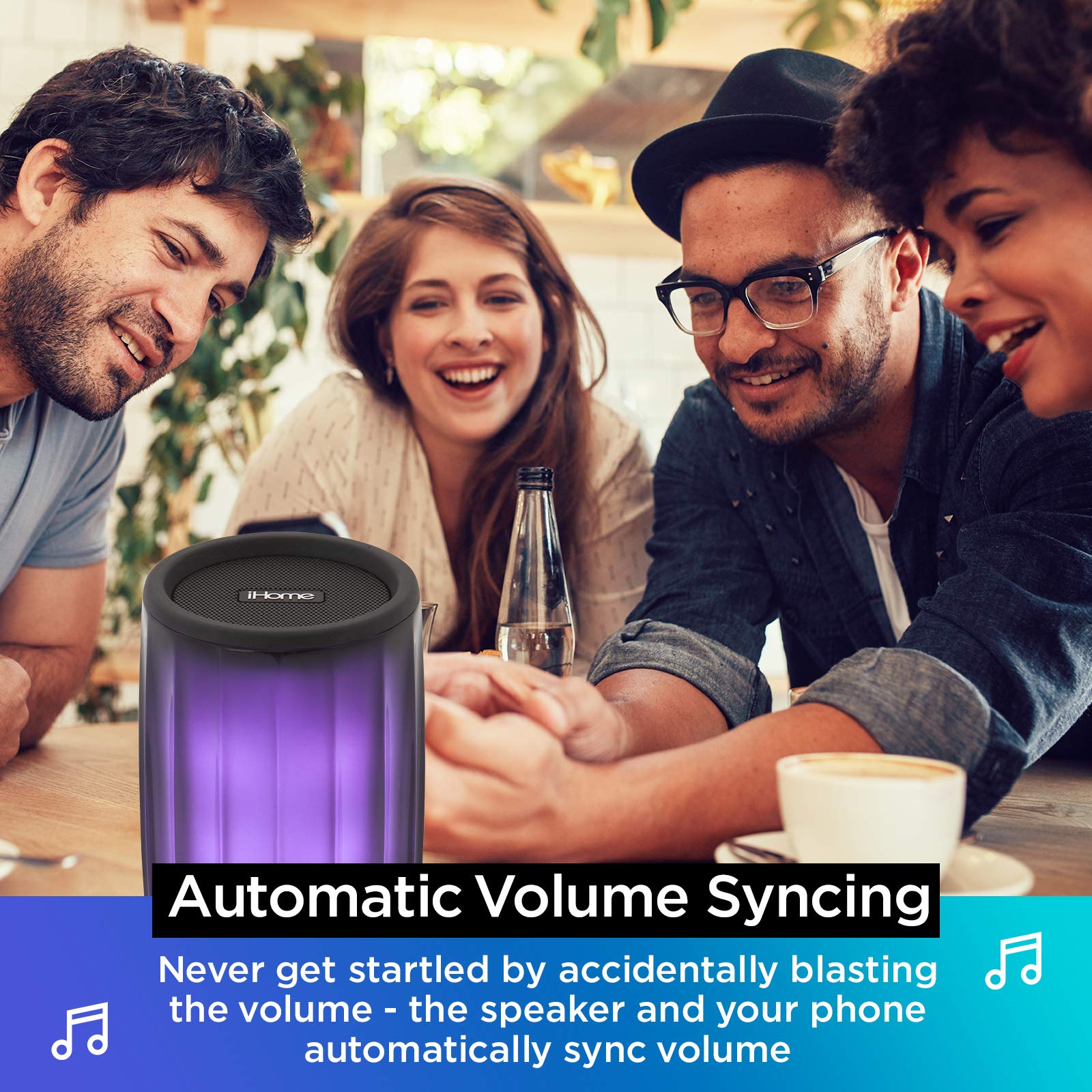 Ihome Playglow Color Changing Bluetooth Rechargeable Speaker System (Ibt780)