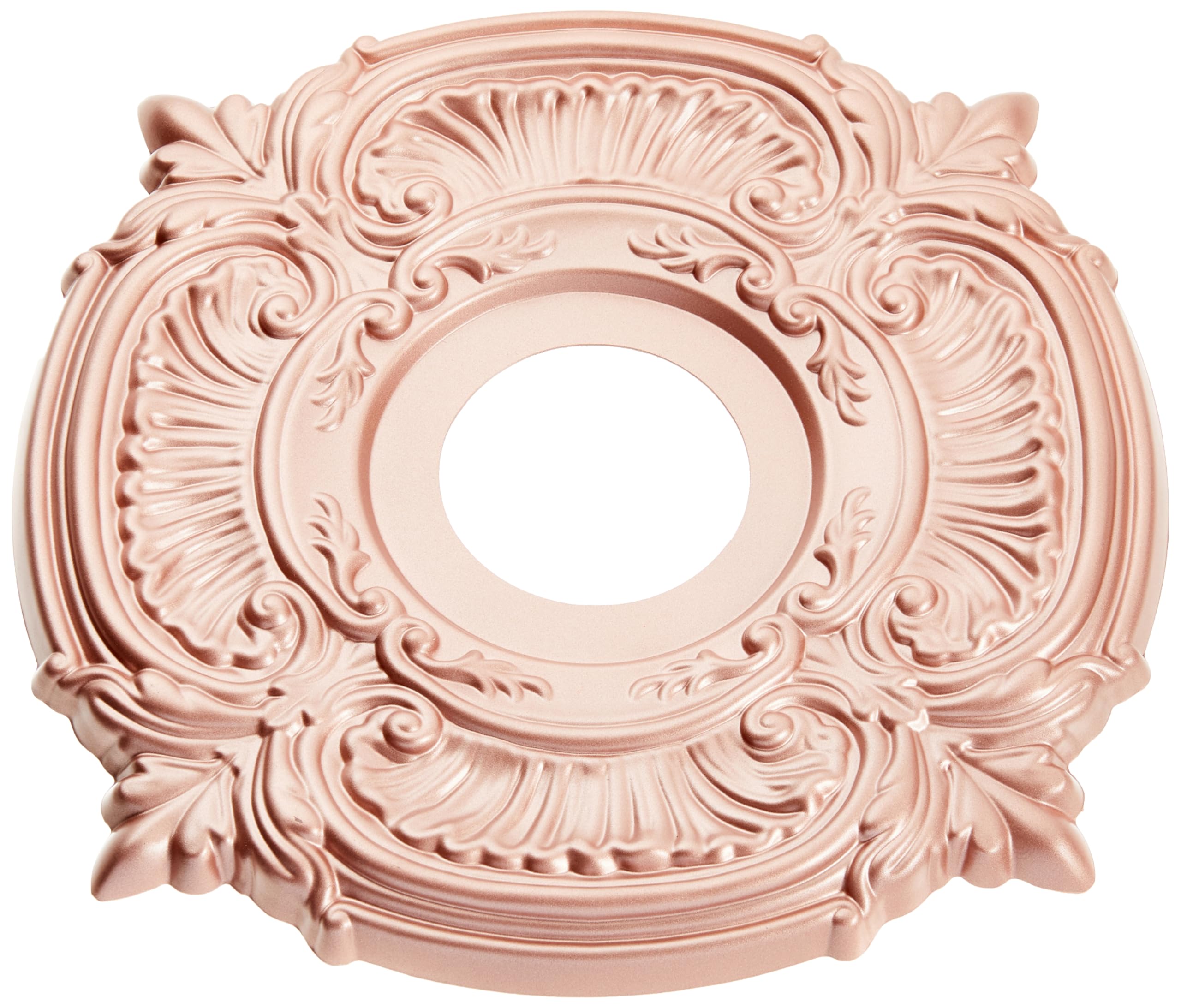 Ekena Millwork 13Od X 3 1/2Id X 3/4P Attica Thermoformed Pvc Ceiling Medallion (Fits Canopies Up To 5), Metallic Copper