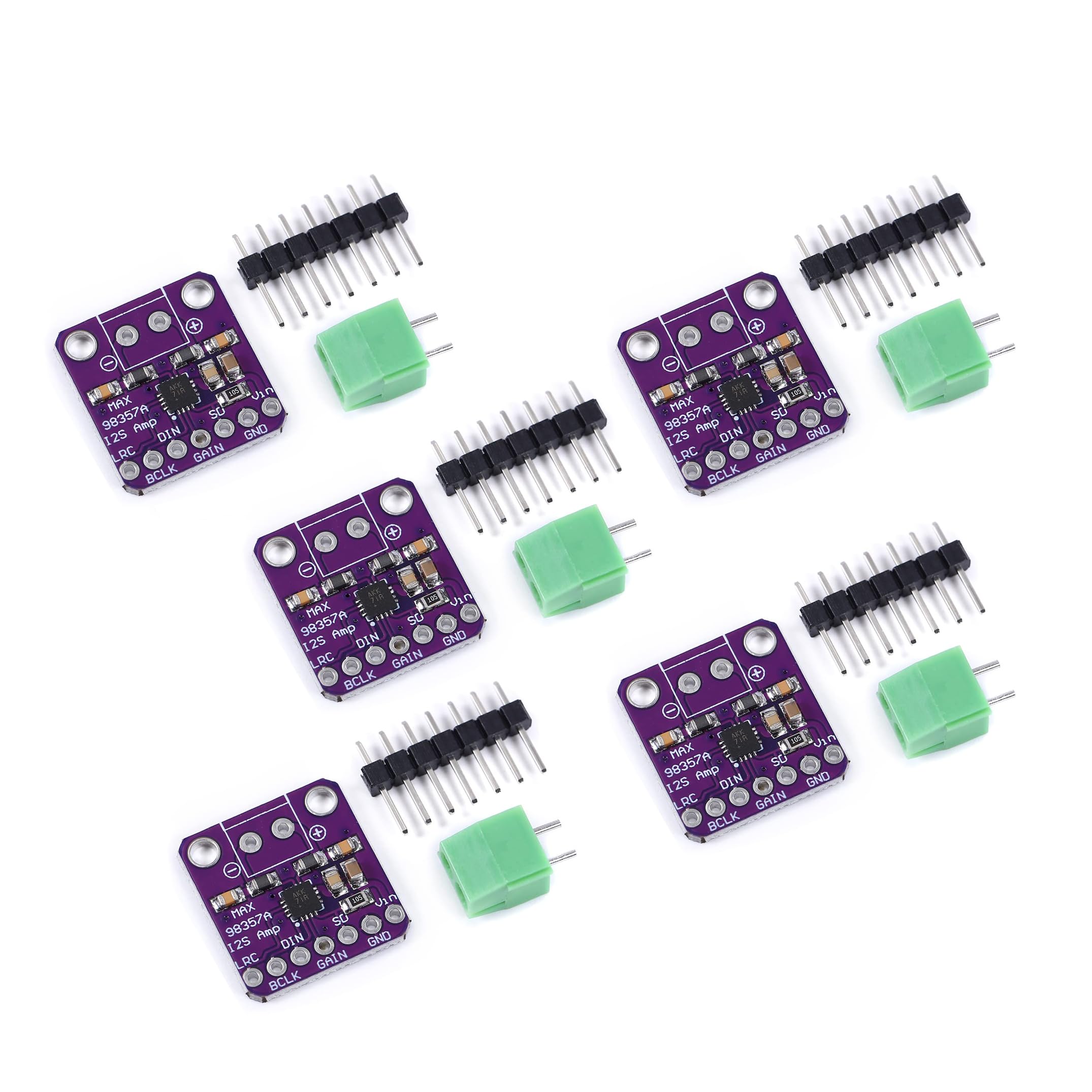 Teyleten Robot Max98357 I2S 3W Class D Amplifier Breakout Interface Dac Decoder Module Filterless Audio Board For Raspberry Pi E