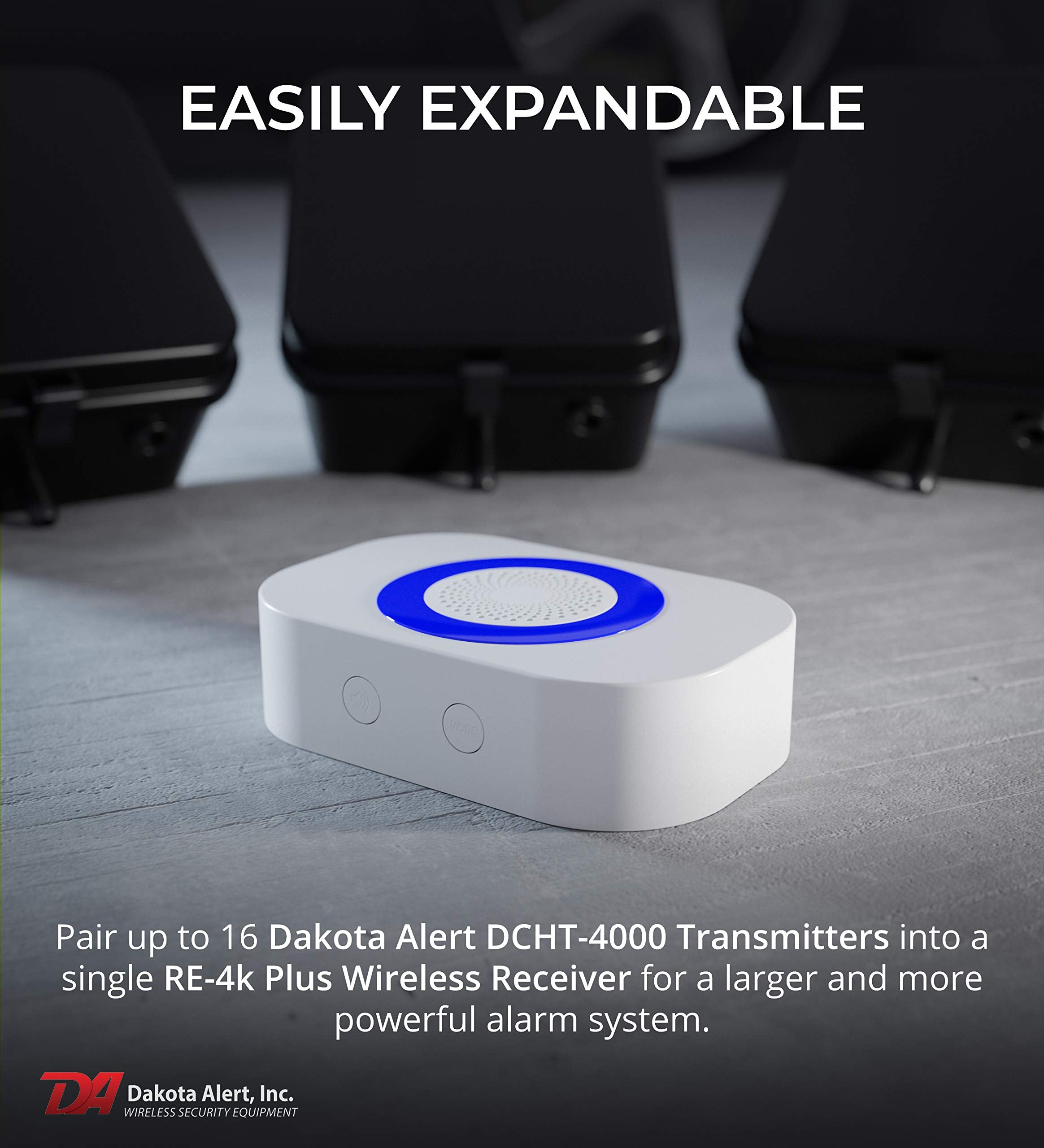 Dakota Alert Driveway Alarm Sensor   Wireless One Mile Dcrh 4K Plus Rubber Hose Driveway Alarm System, Relay Outputs, Re 4K Plus Receiver & Dcht 4000 Transmitter With 25 Ft Rubber Hose Sensor