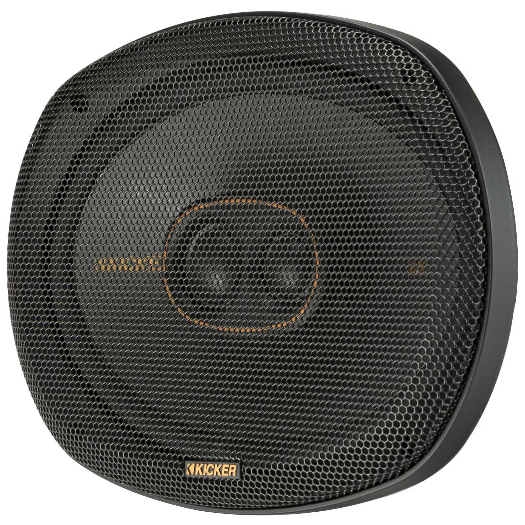 Kicker 51Ksc69304 Coaxial Speaker System, 3 Way Design, One (1) Pair, 6'' X 9'' (160Mm X 230Mm) Polypropylene Woofer/Mid, 1'' (2