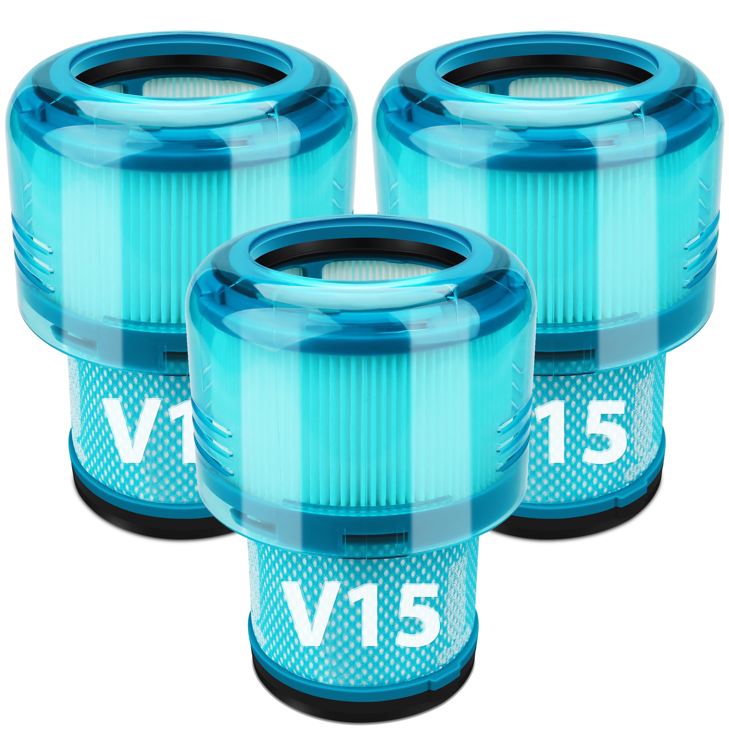 3 Pack V15 Vacuum Filters Replacement For Dyson V11 Animal, V11 Torque Drive,V11 Extra, V15 Detect Cordless Vacuum Cleaner Filte