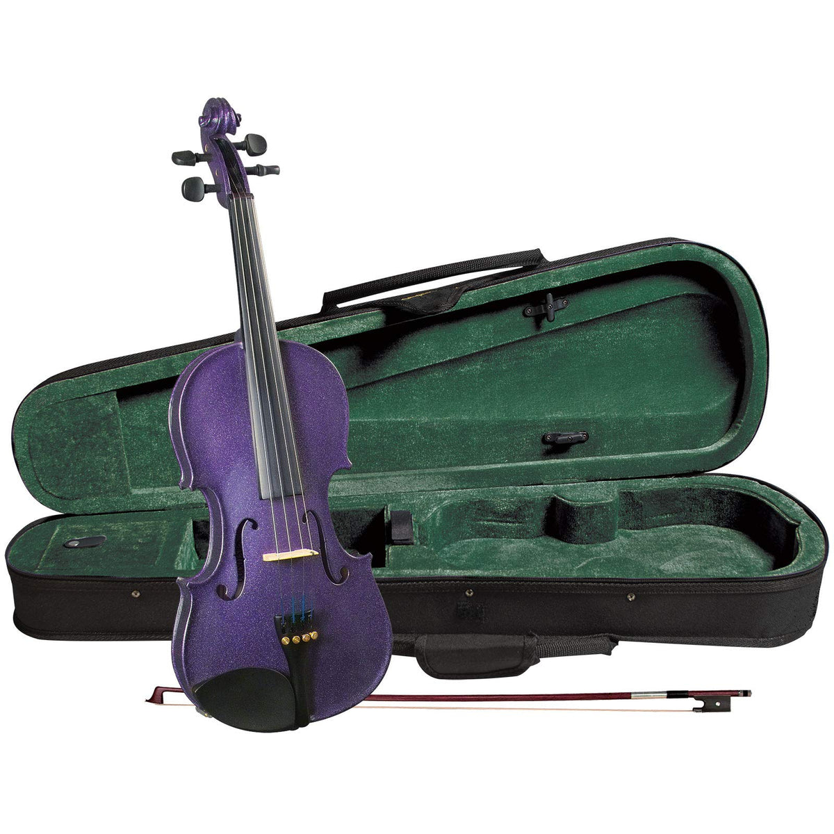 Cremona Sv 75 Premier Novice Violin Outfit   Sparkling Purple   4/4 Size