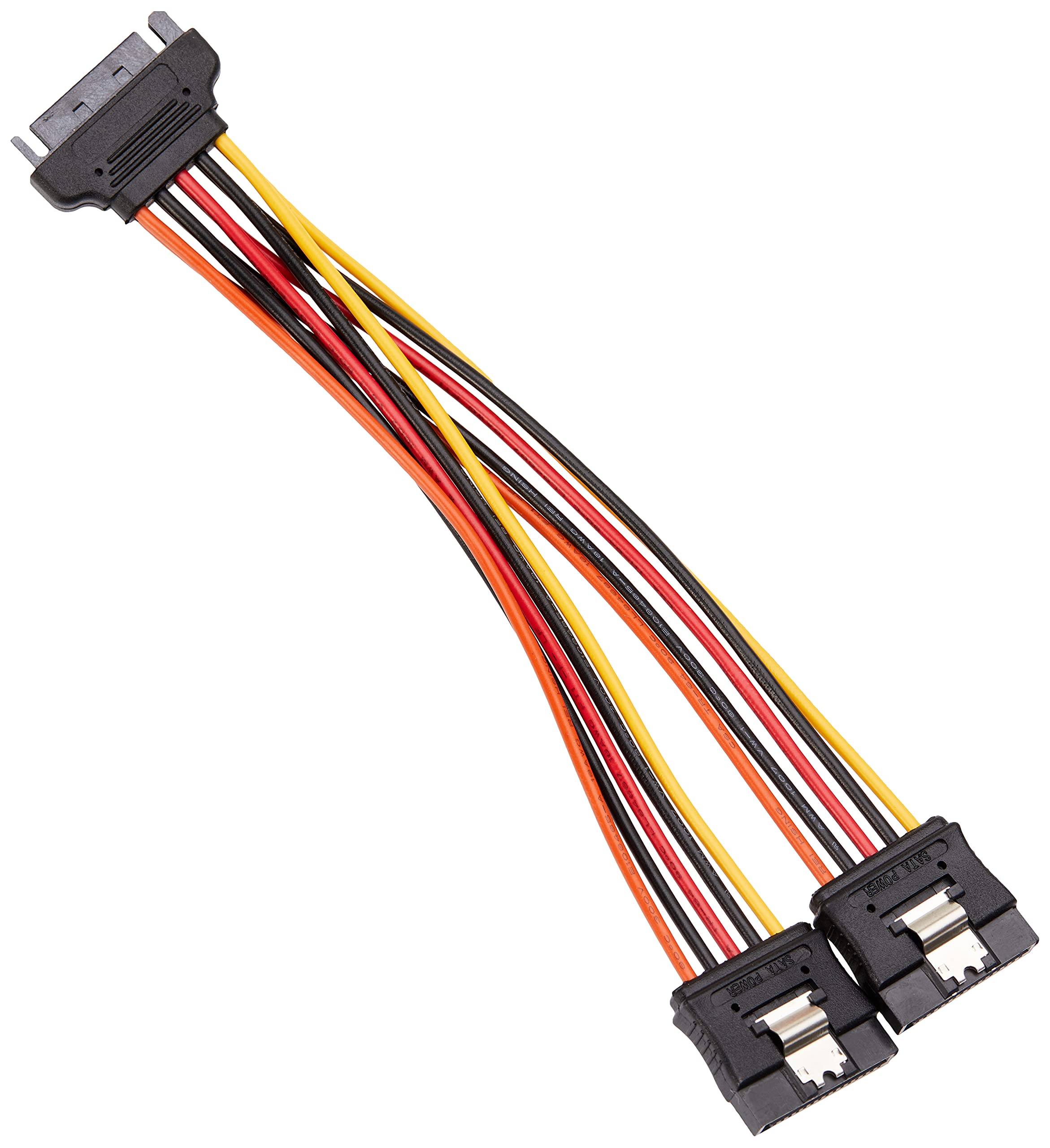 StarTech.com 6in Latching SATA Power Y Splitter Cable Adapter - M/F - 6 - SATA - SATA
