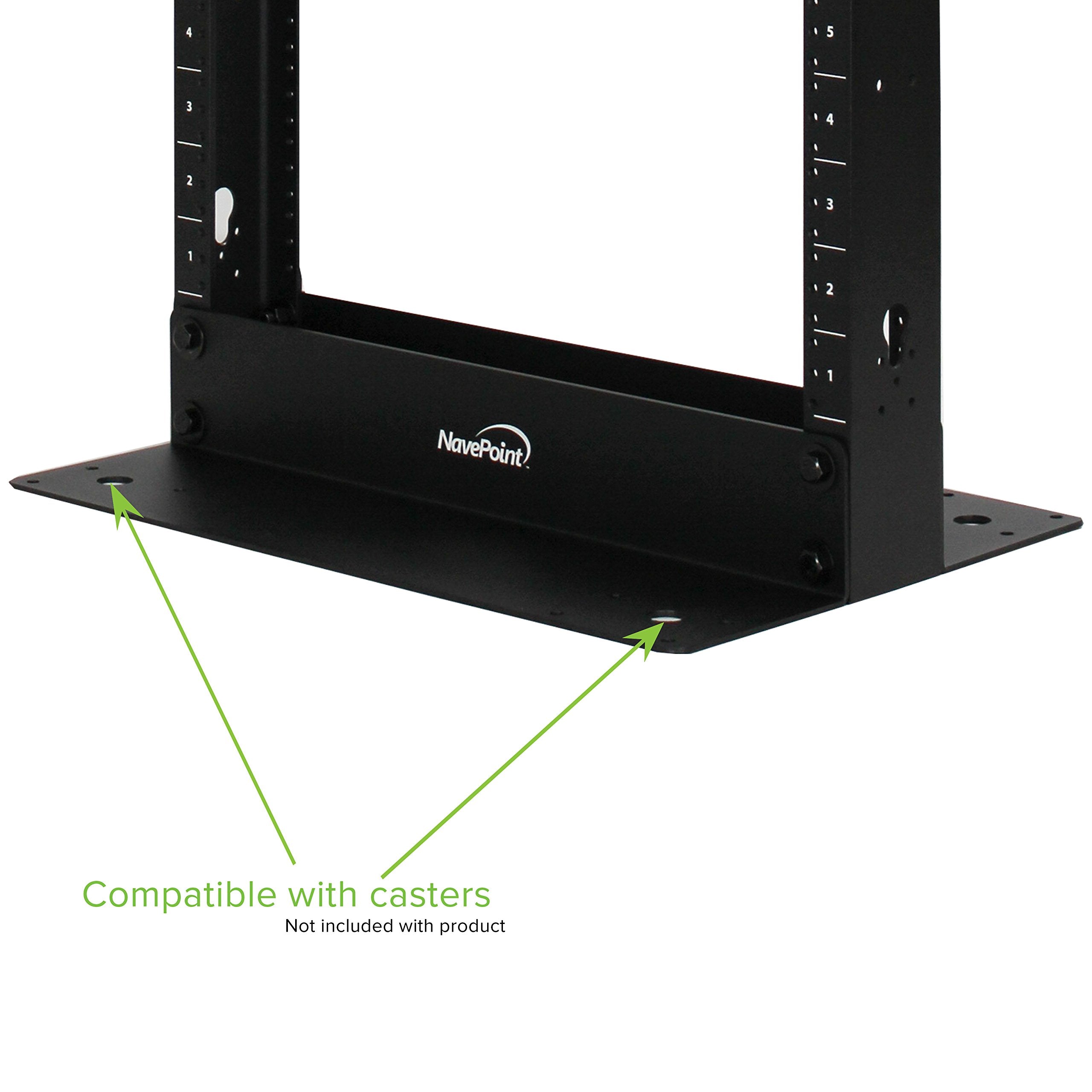 Navepoint 25U 2 Post Open Frame Server Rack For 19 Inch Equipment, Av, Networking, Data & It Devices, 2 Post Rack 25U 661Lbs Wei