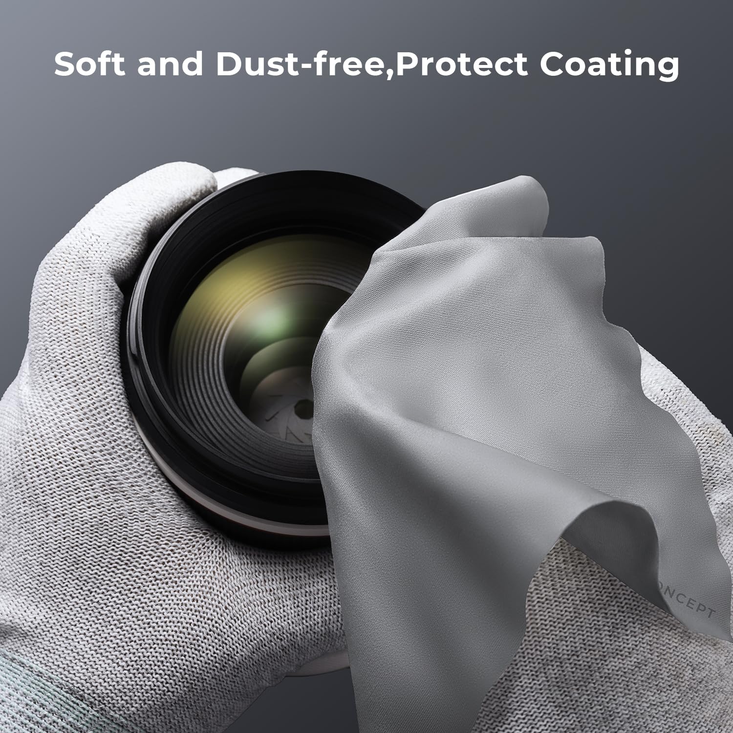 K&F Concept 20 Pack Microfiber Cleaning Cloths   Lens Cleaning Cloth For Cleaning Camera Lenses, Glasses, Screens, Cameras, Eyeglasses, Lcd Tv Screens, Tablets Washable